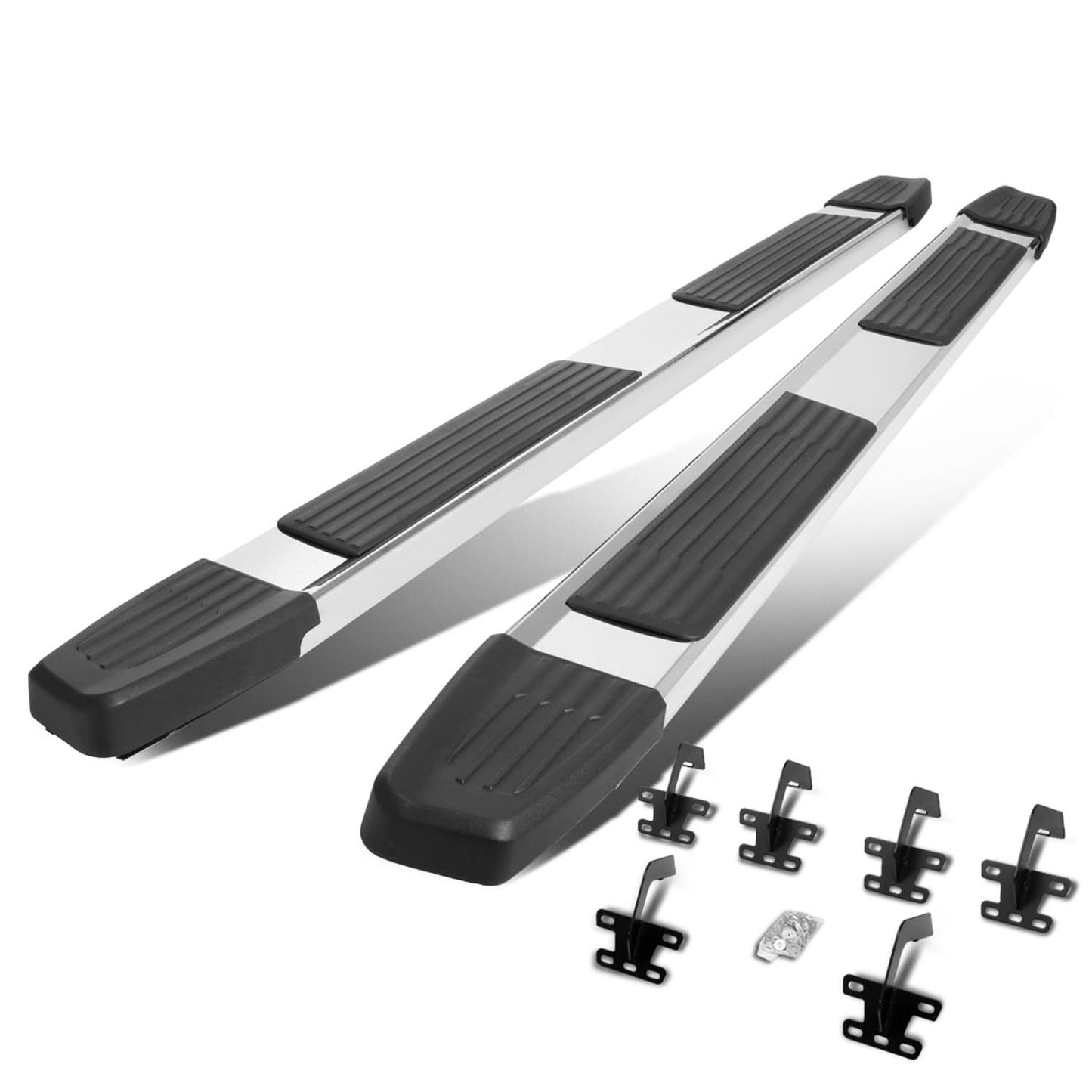 19-20 Dodge Ram 1500 Crew Cab 5.25" Nerf Bar Step Bar Chrome/Black