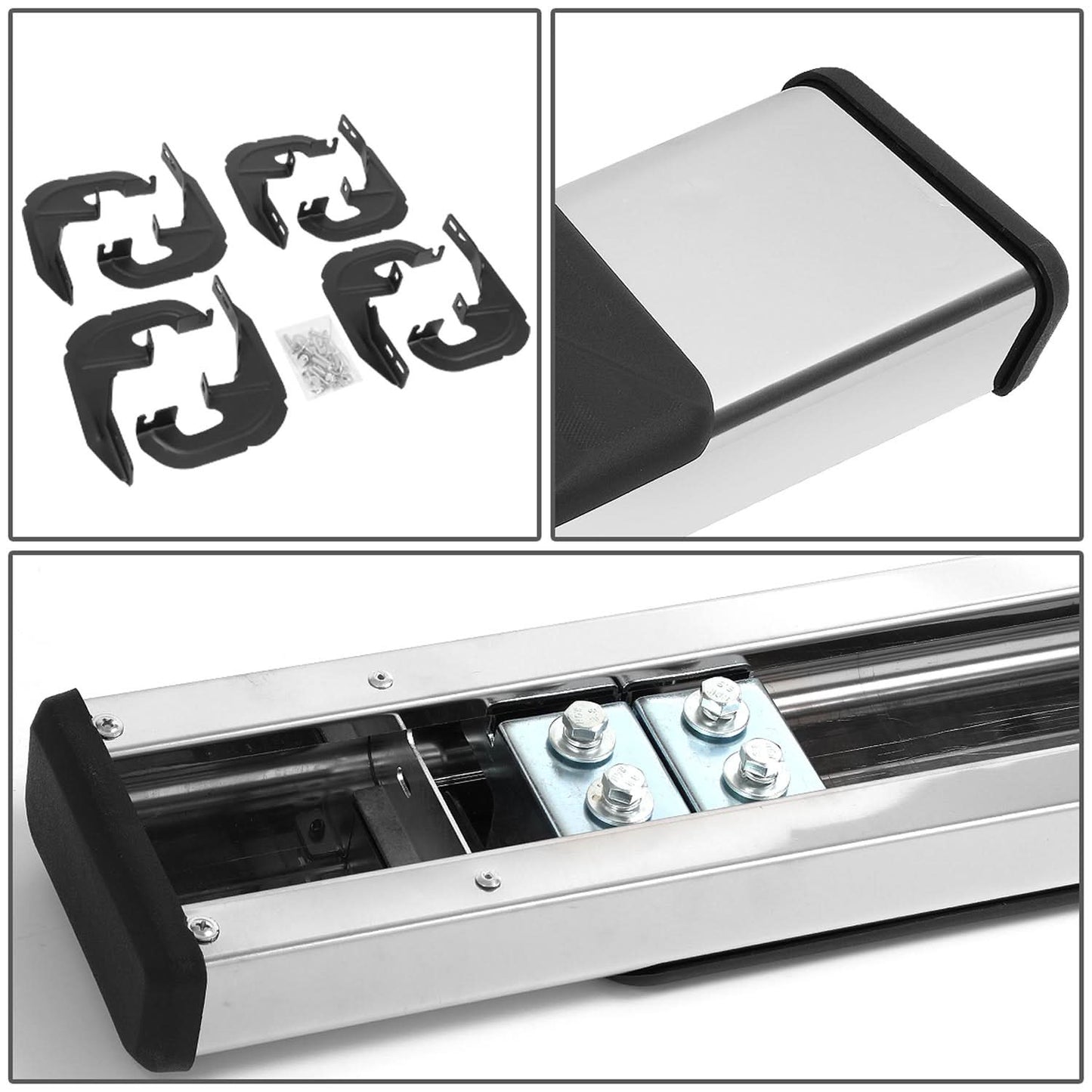 2019-2020 Chevrolet Silverado GMC Sierra 5" Nerf Bar Step Bar Chrome