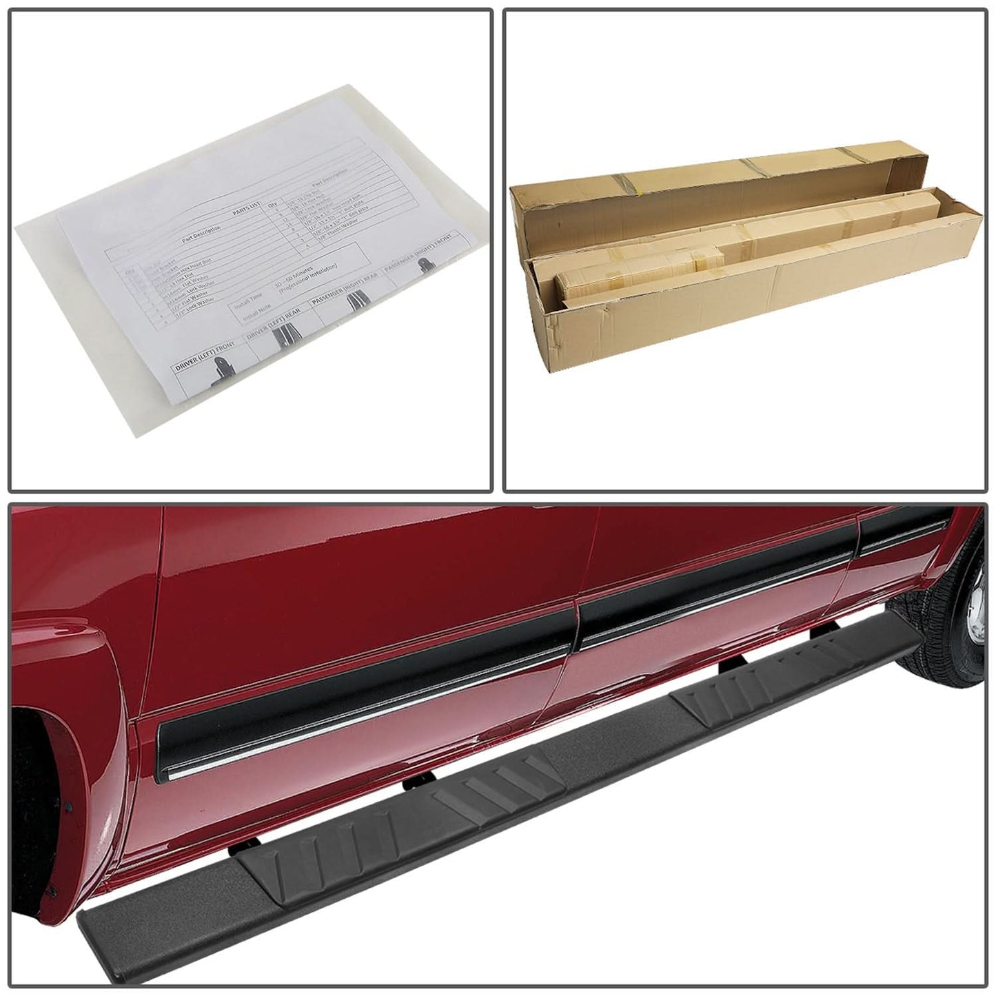 04-14 Ford F-150 Crew Cab 5 Inch Nerf Bars - Black