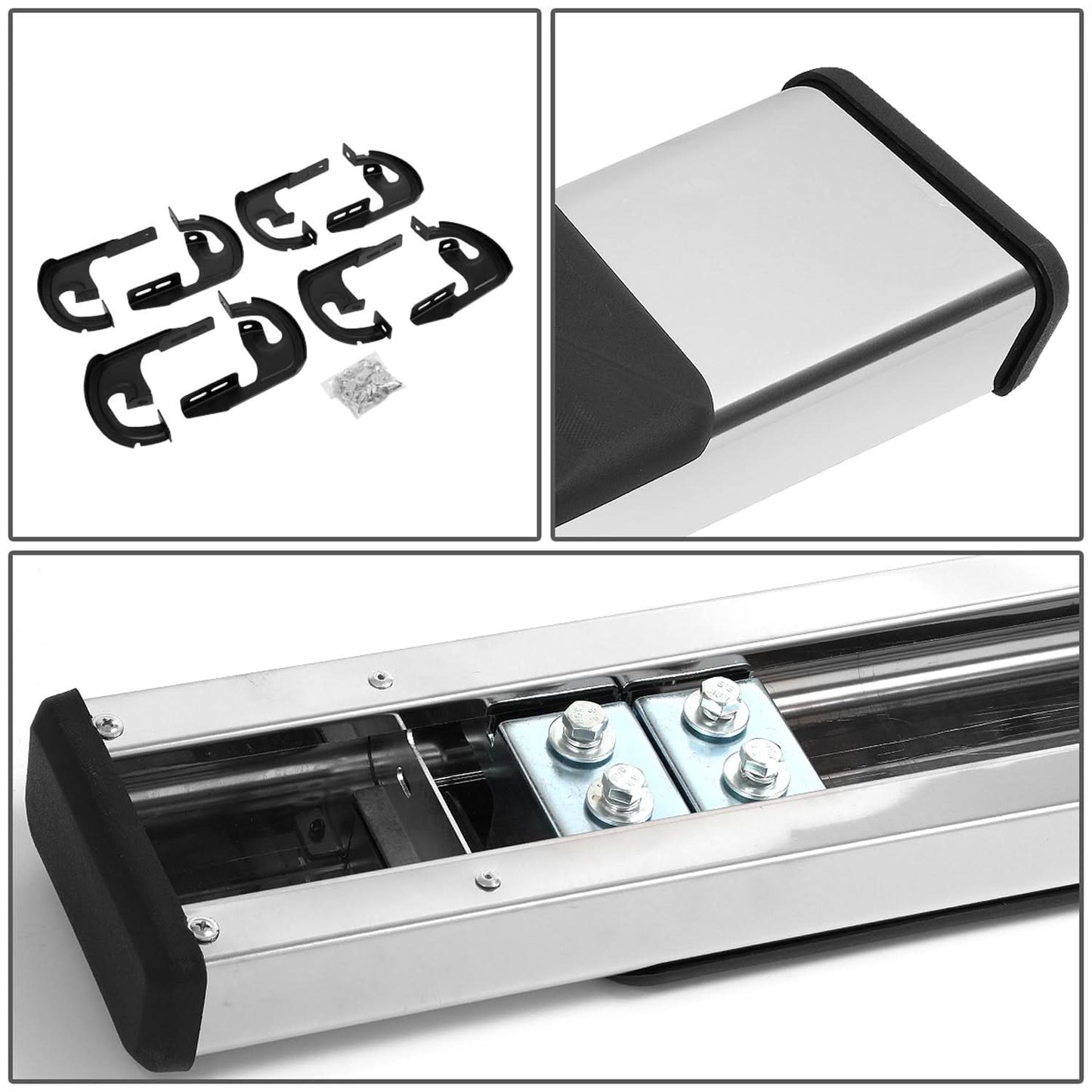 04-14 Ford F-150 Crew Cab 5" Nerf Bars - Chrome/Black