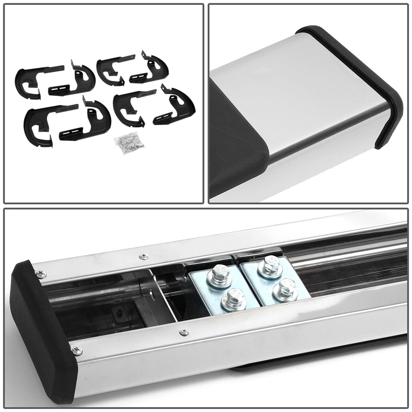 04-14 Ford F-150 / 05-10 F-250 Super Duty 5" Nerf Bars - Chrome/Black