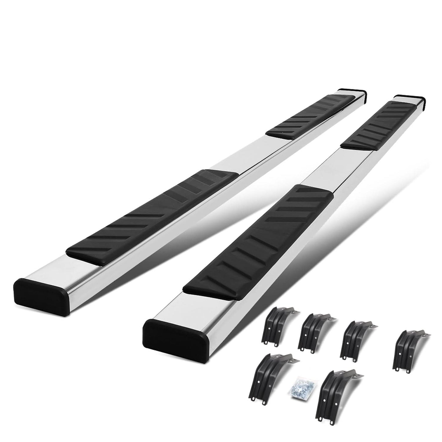 99-16 Ford F-250 F-350 F-450 5" Chrome/Black Nerf Bars Extended Cab
