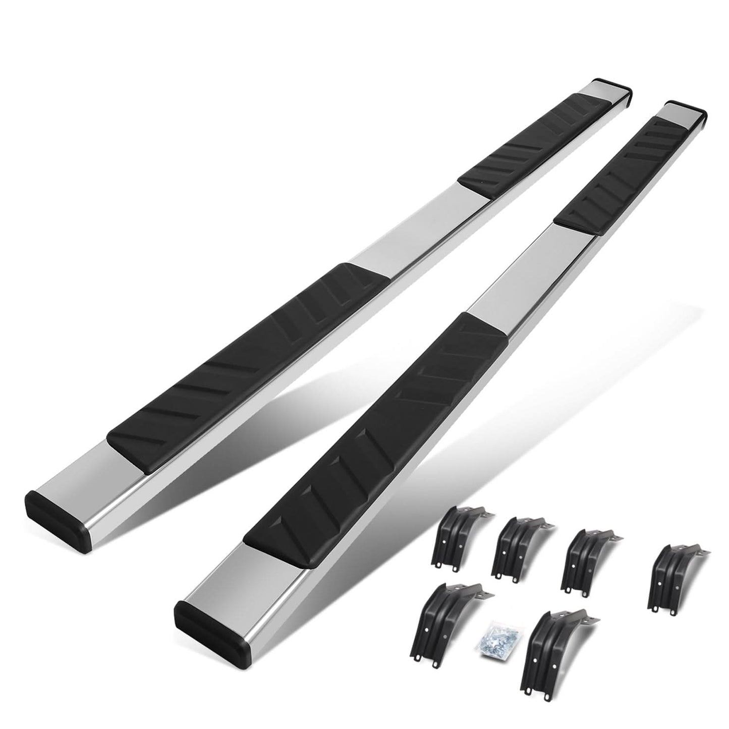 99-16 Ford F-250 F-350 F-450 5" Chrome/Black Nerf Bars Extended Cab