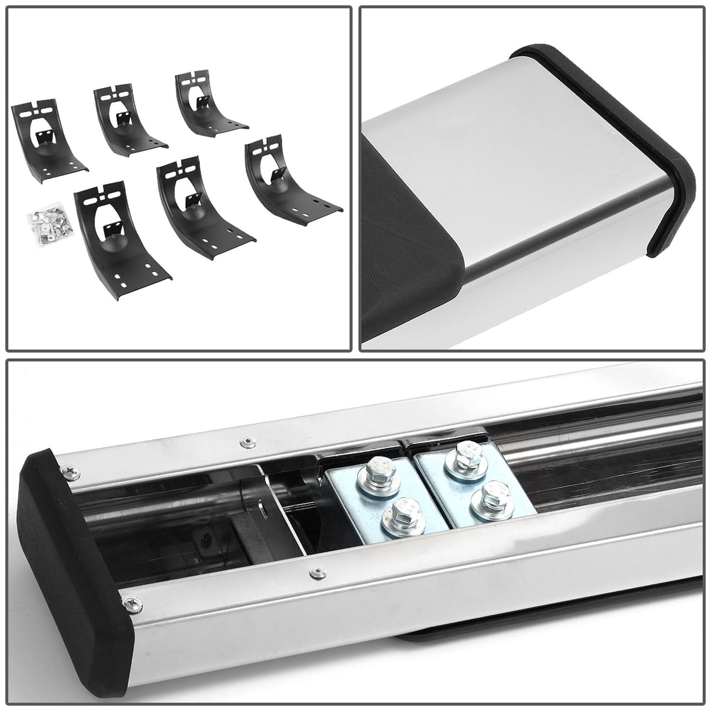 09-18 Dodge Ram 1500 / 11-20 Ram 2500 3500 5" Nerf Bars Chrome/Black