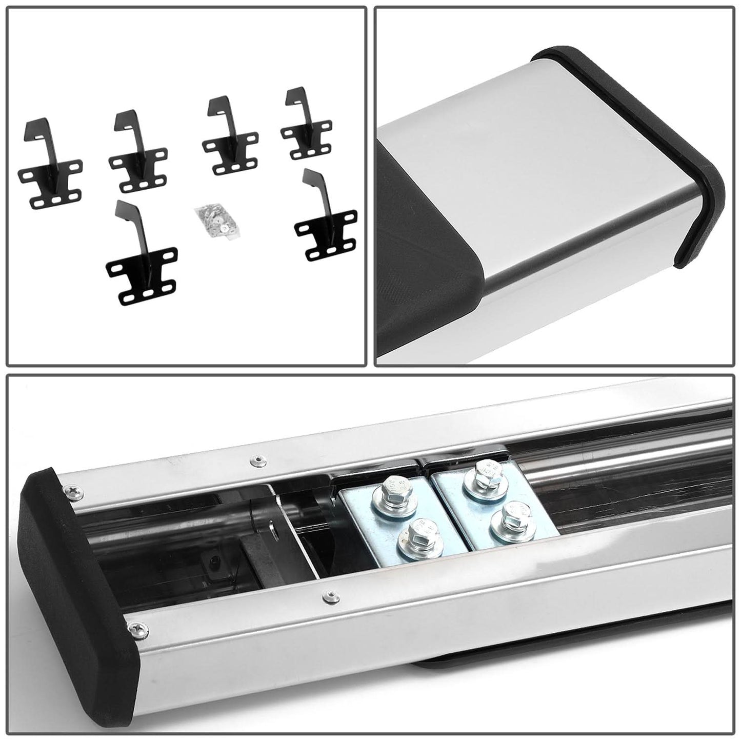 2019-2020 Dodge Ram 1500 Extended Cab 5" Chrome/Black Nerf Bars