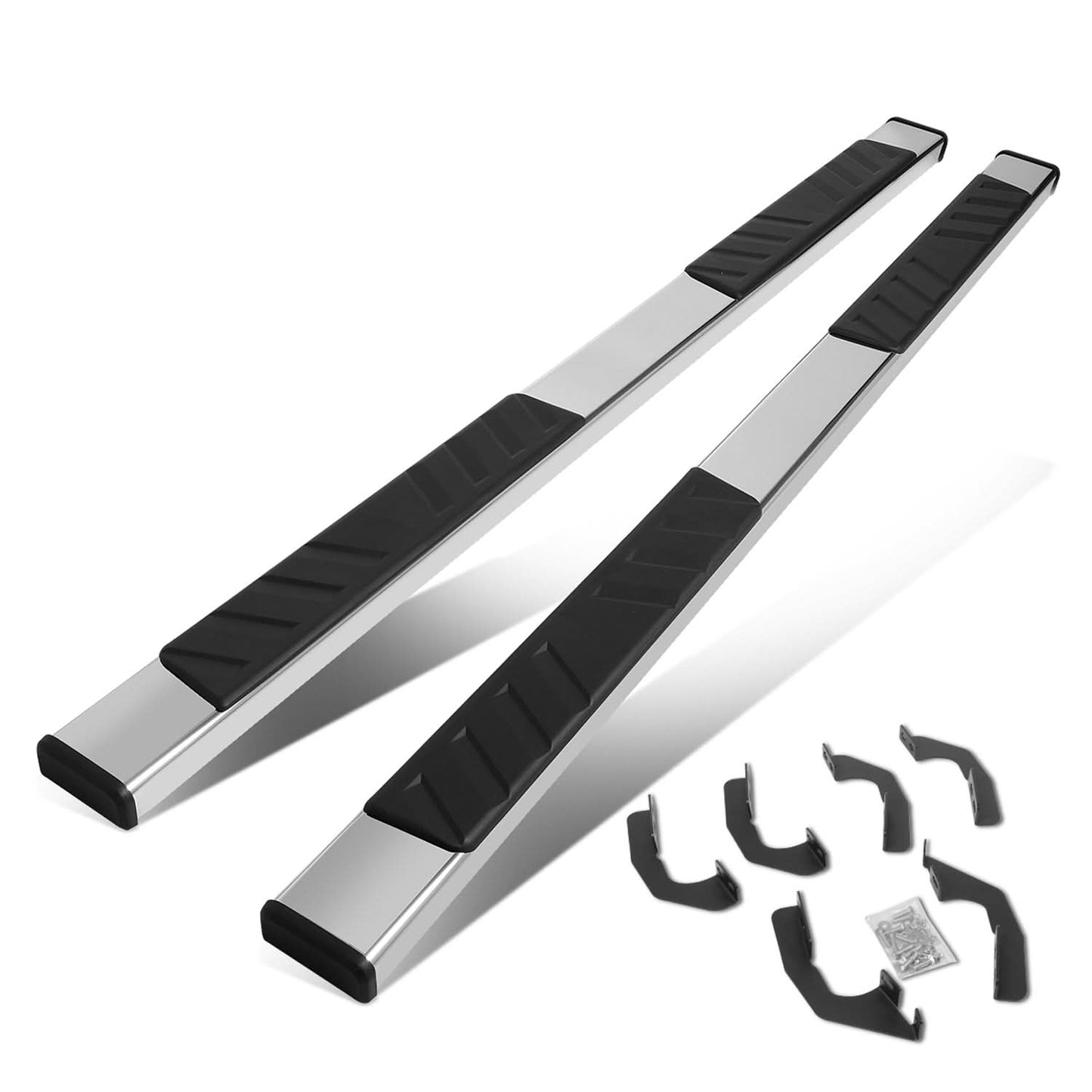 2005-2021 Toyota Tacoma Crew Cab 5" Nerf Bars - Chrome/Black