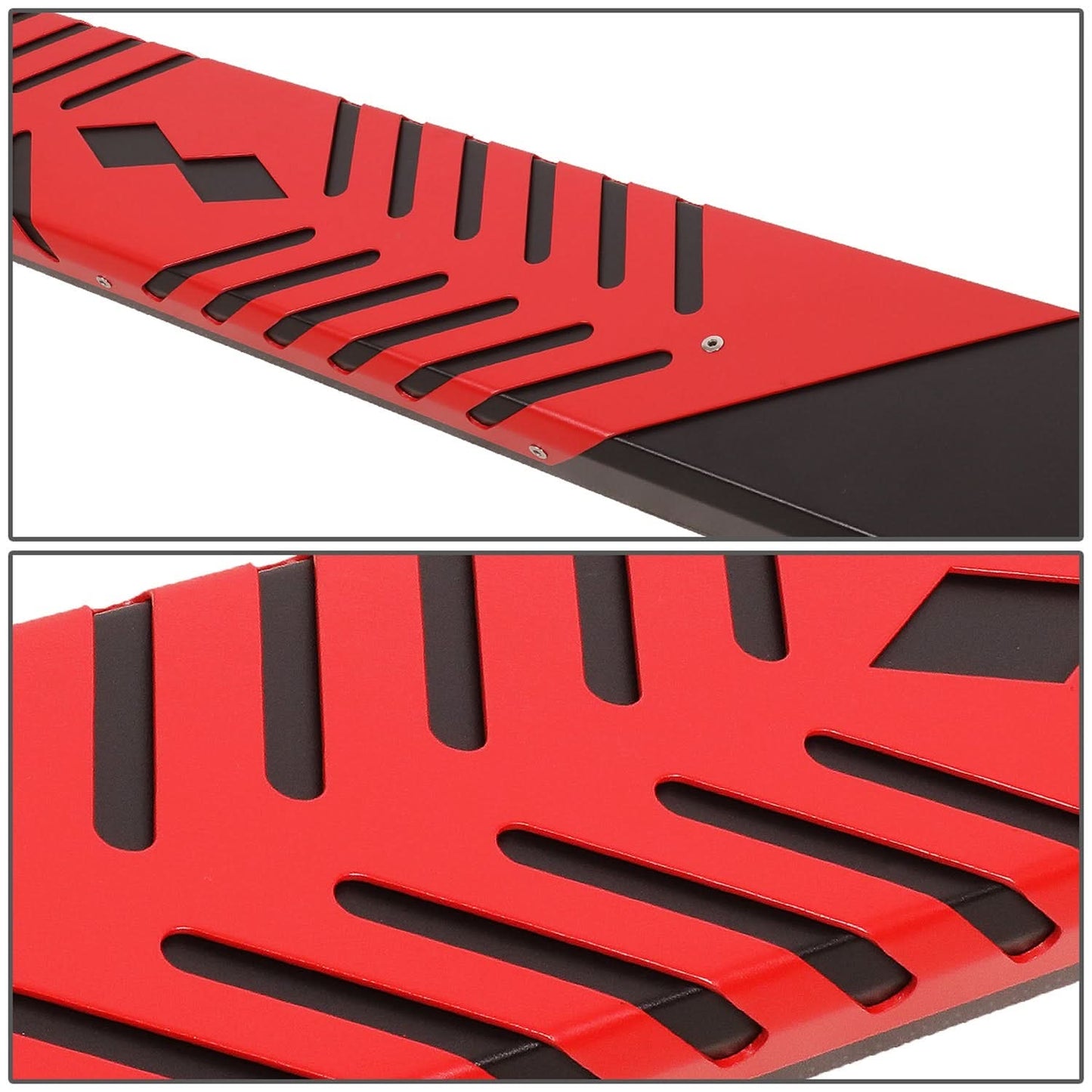 09-20 Dodge Ram 5.5" Extended Cab Nerf Bar Step Bar Black/Red