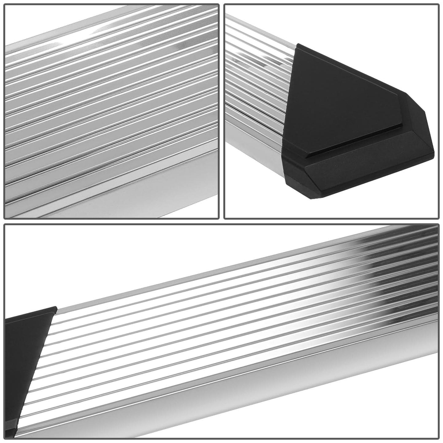 04-14 Ford F-150 Crew Cab 6" Nerf Bars - Chrome/Black