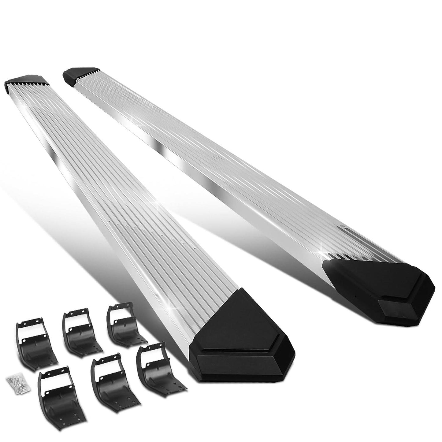 2015-2020 Ford F-150 / 2017-2020 F-250 F-350 6" Nerf Bars Chrome Black