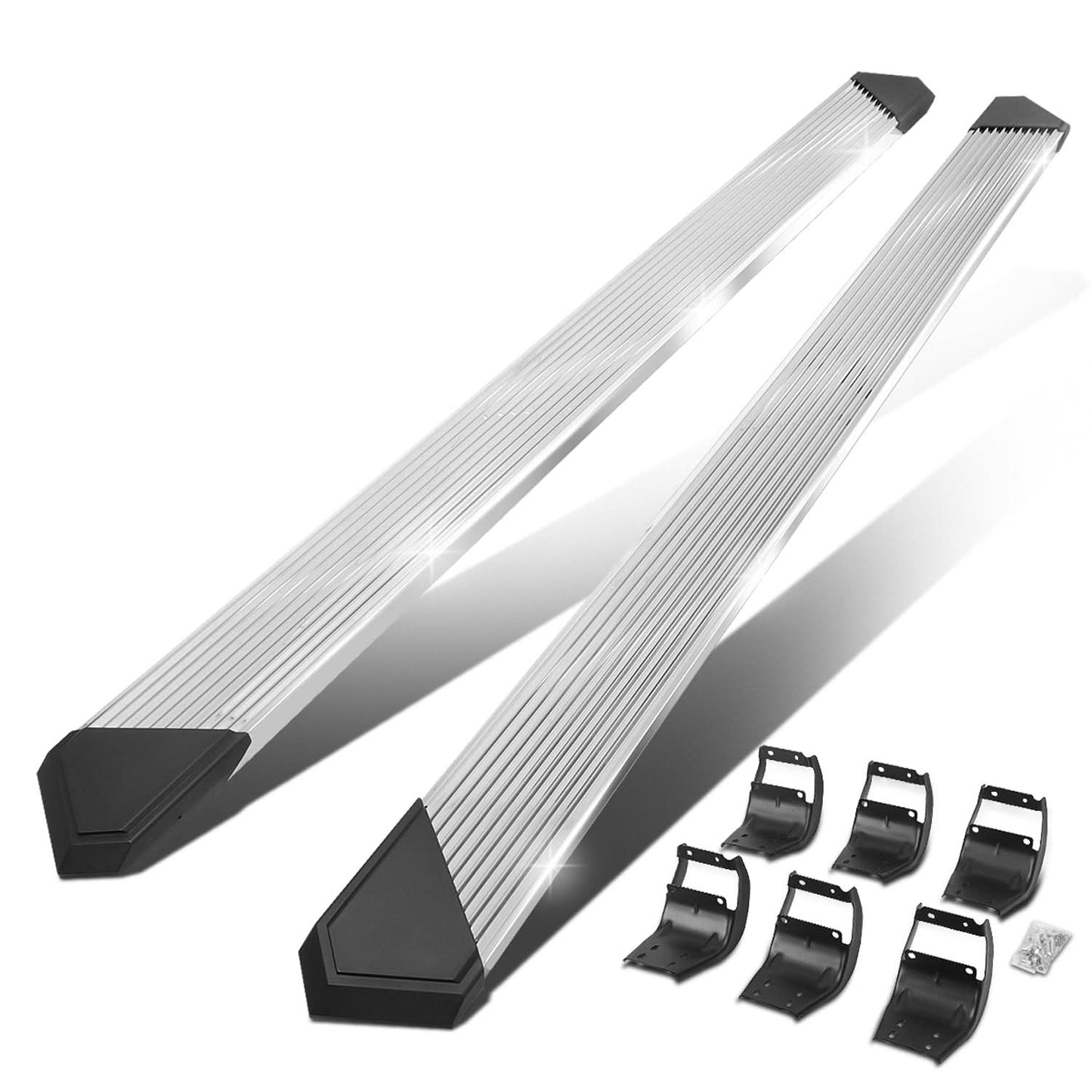 2015-2020 Ford F-150 / 2017-2020 F-250 F-350 6" Nerf Bars Chrome Black