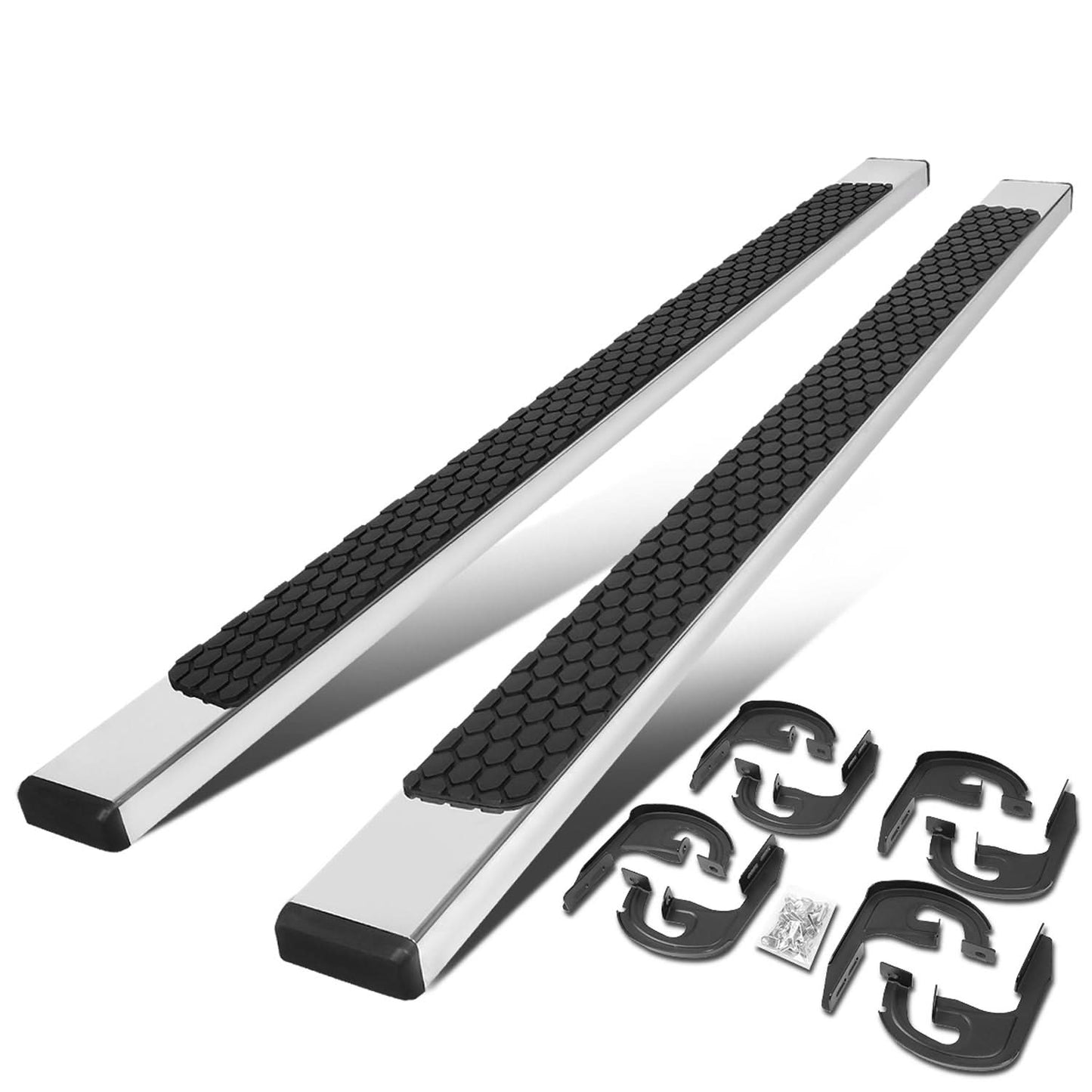 2004-2014 Ford F-150 Crew Cab 5" Nerf Bars with Honeycomb Step Pads