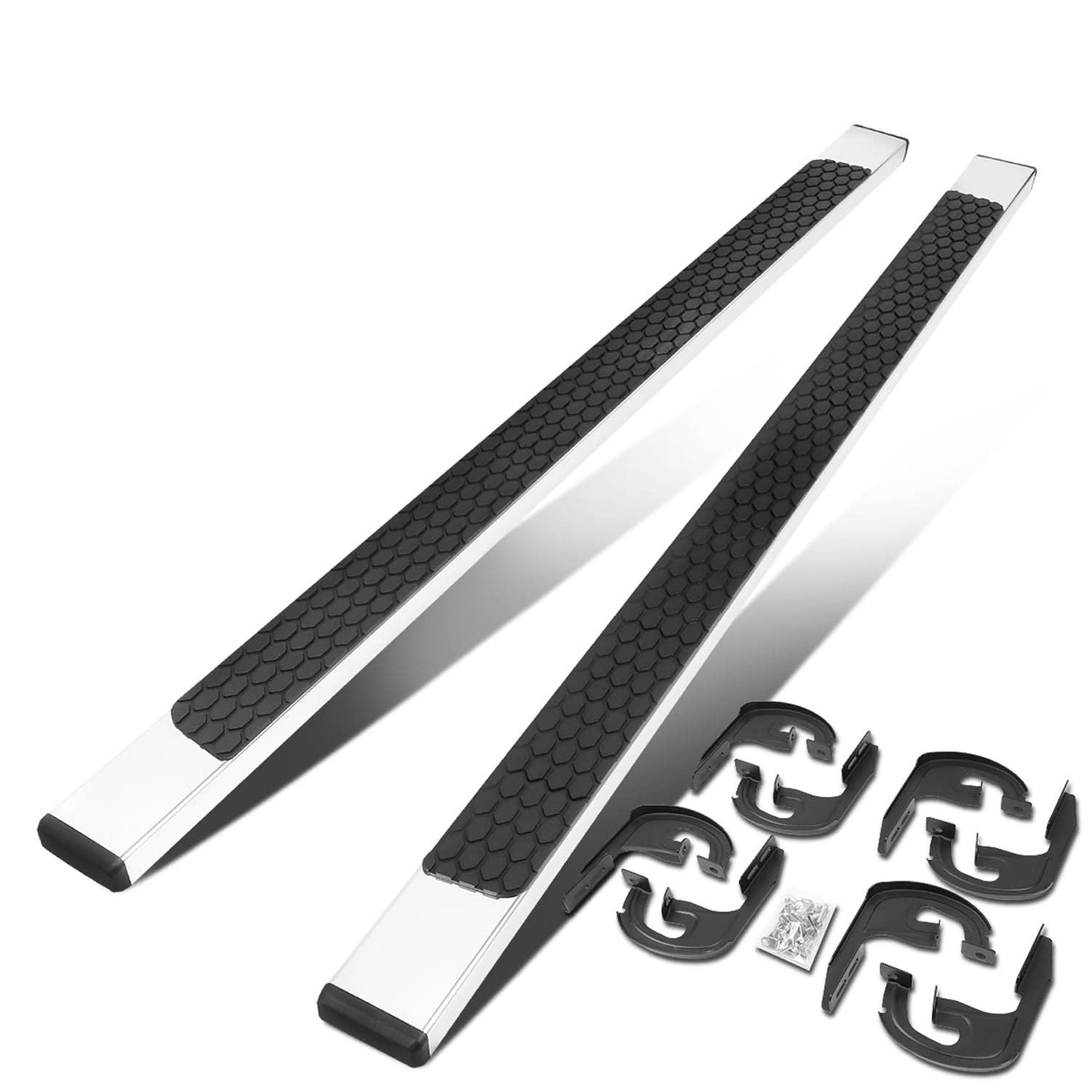 2004-2014 Ford F-150 Crew Cab 5" Nerf Bars with Honeycomb Step Pads