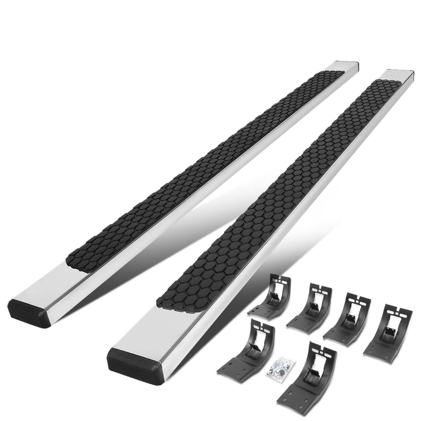 09-20 Dodge Ram 5 Inch Honeycomb Step Nerf Bars Chrome Black