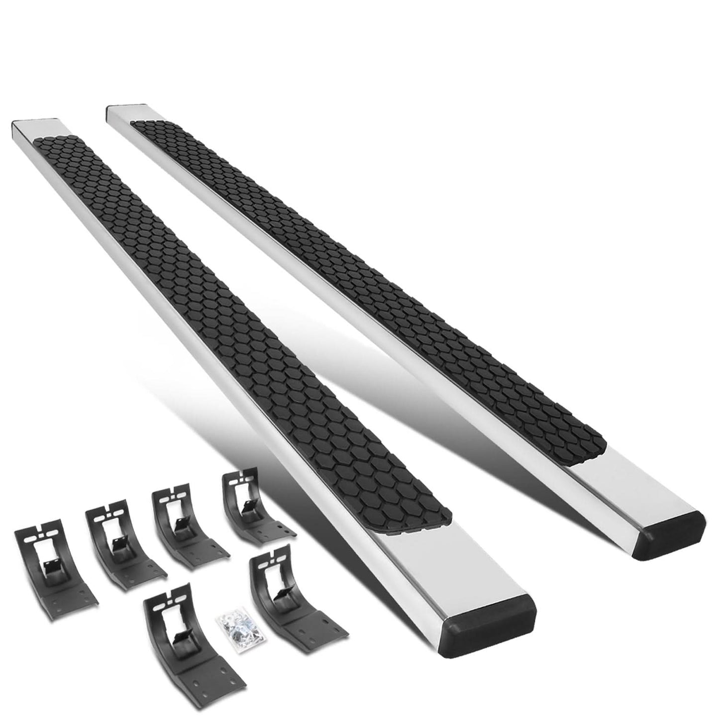 09-20 Dodge Ram 5 Inch Honeycomb Step Nerf Bars Chrome Black