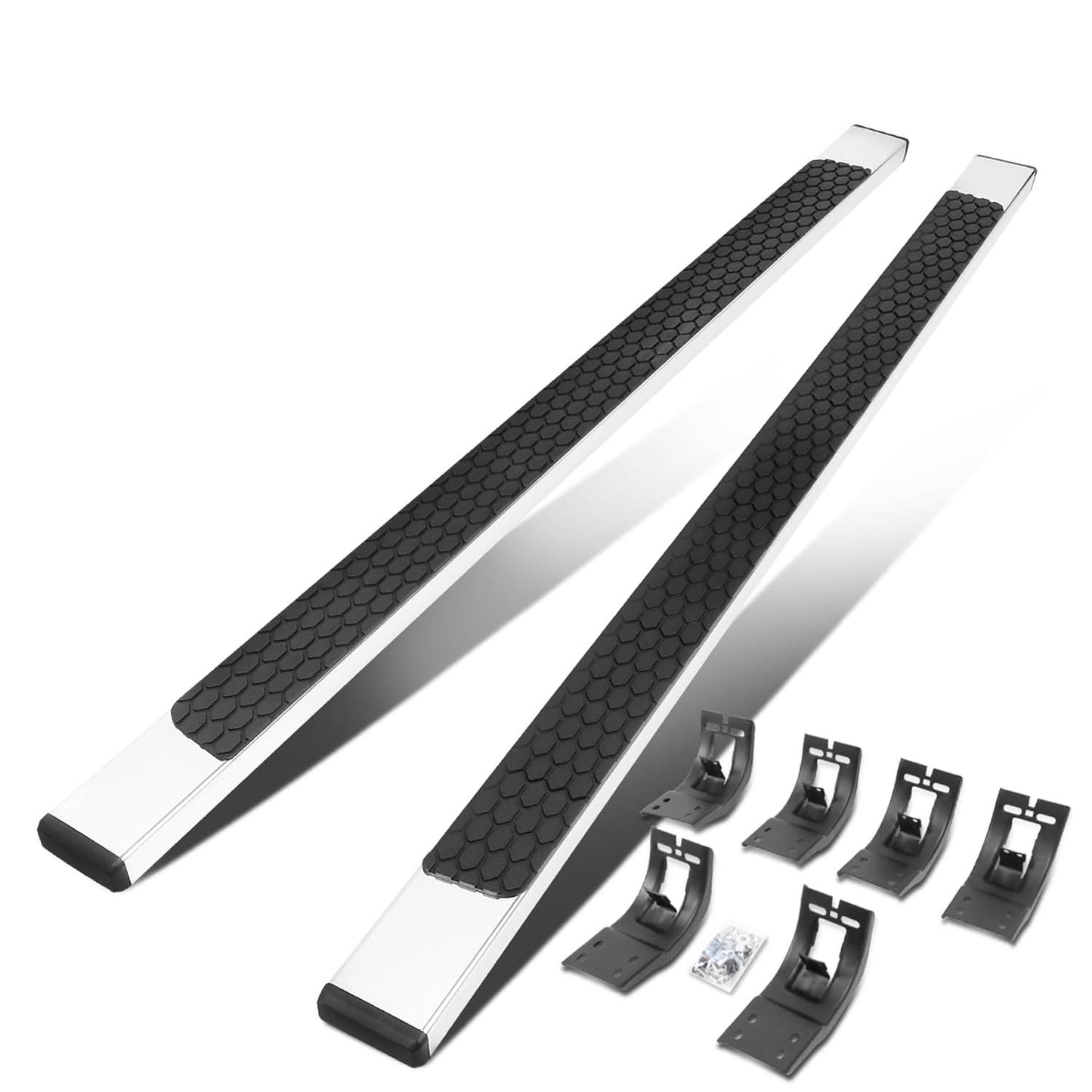 09-20 Dodge Ram 5 Inch Honeycomb Step Nerf Bars Chrome Black