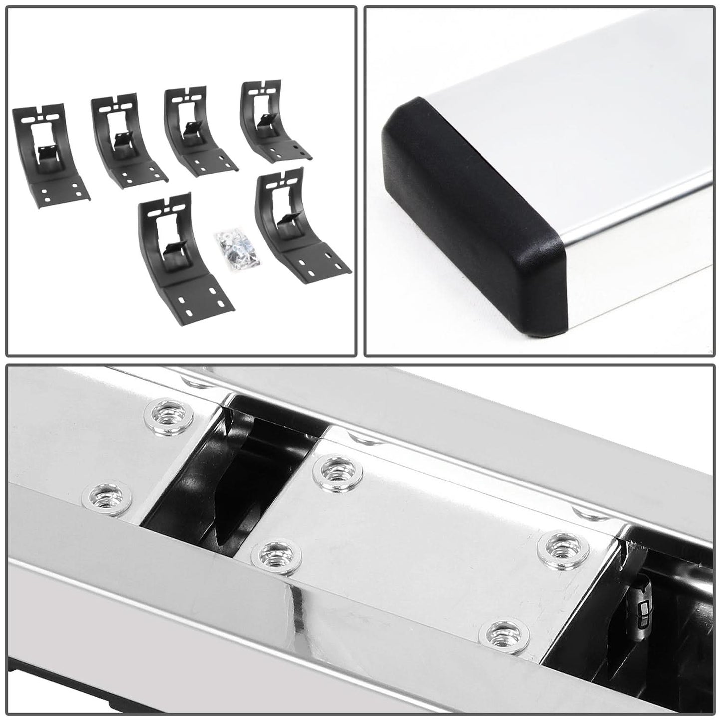 09-20 Dodge Ram 5 Inch Honeycomb Step Nerf Bars Chrome Black
