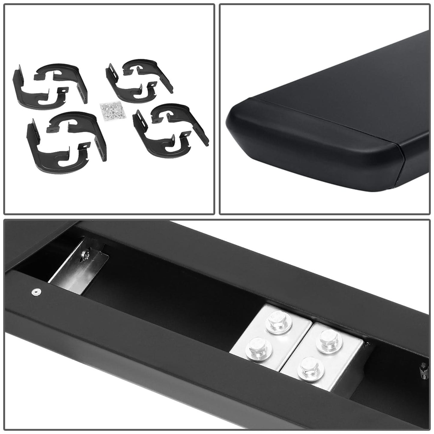 04-14 Ford F-150 Crew Cab 5.5" Honeycomb Nerf Bar Step Bar - Black