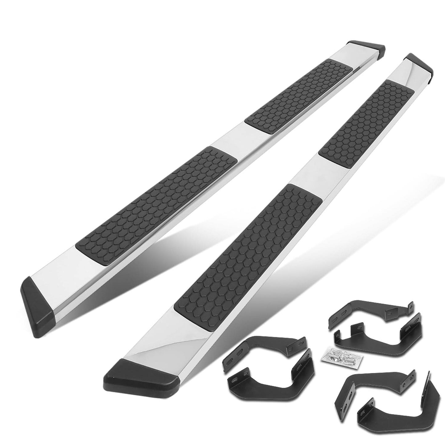 07-21 Toyota Tundra Double Cab 5.5" Honeycomb Step Nerf Bars Chrome