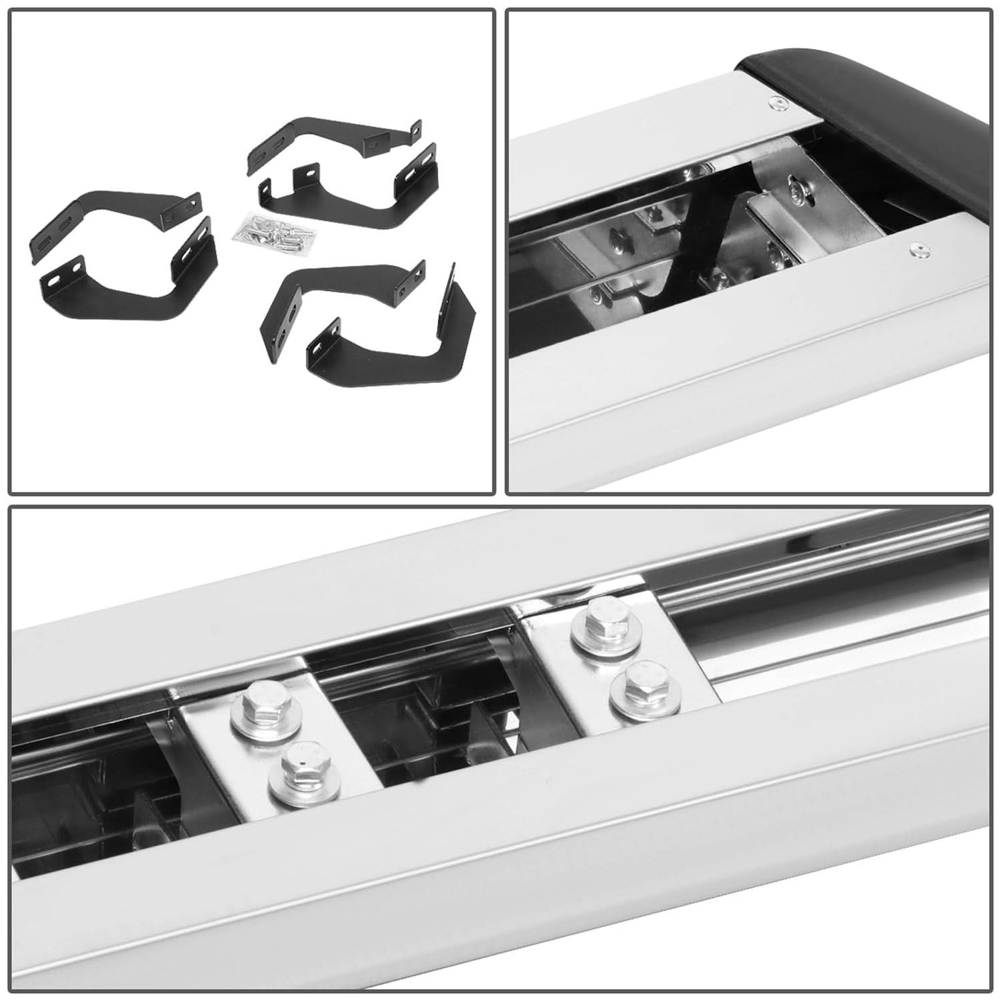 07-21 Toyota Tundra Double Cab 5.5" Honeycomb Step Nerf Bars Chrome