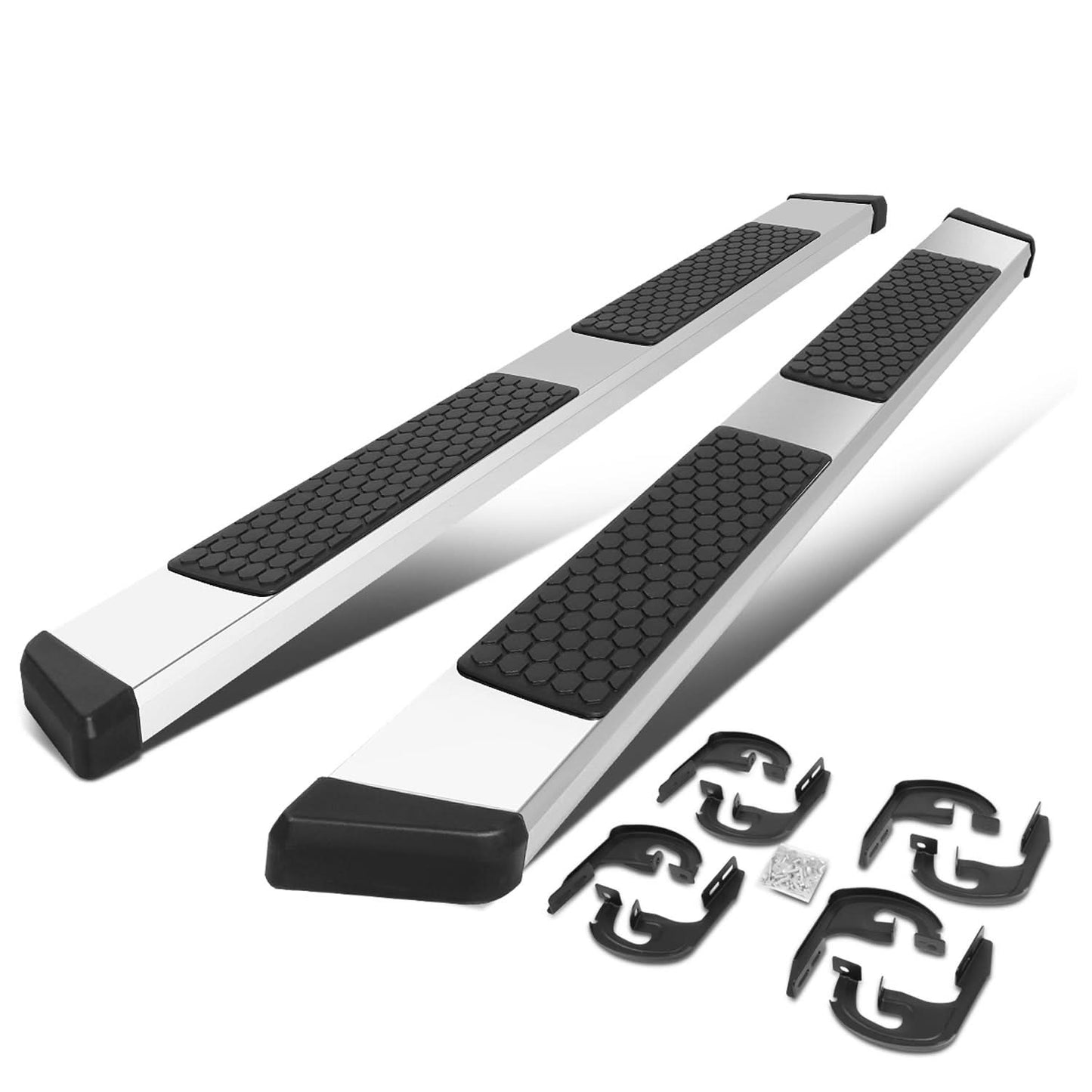 2019-2020 Chevrolet Silverado GMC Sierra 5 Inch Oval Nerf Bars Chrome