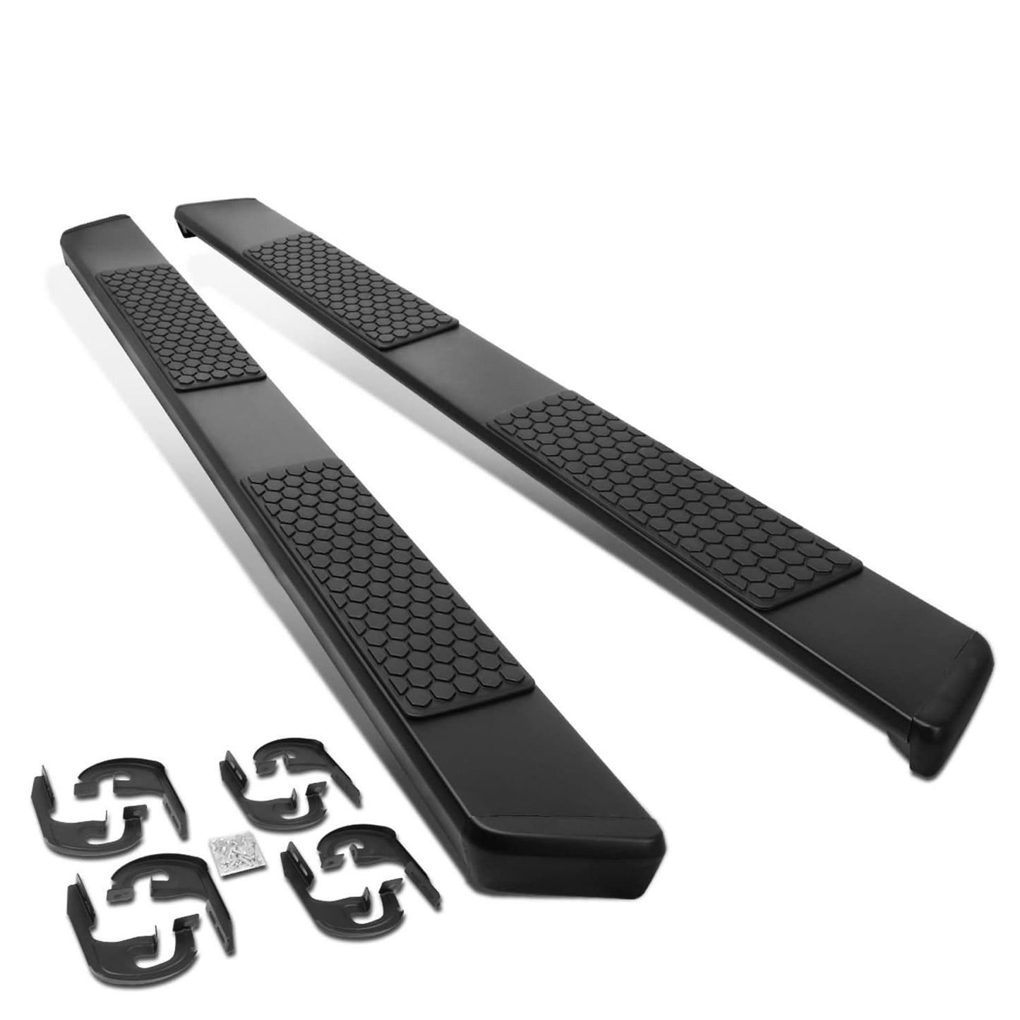 2019-2020 Chevrolet Silverado GMC Sierra 5" Oval Nerf Bars Black