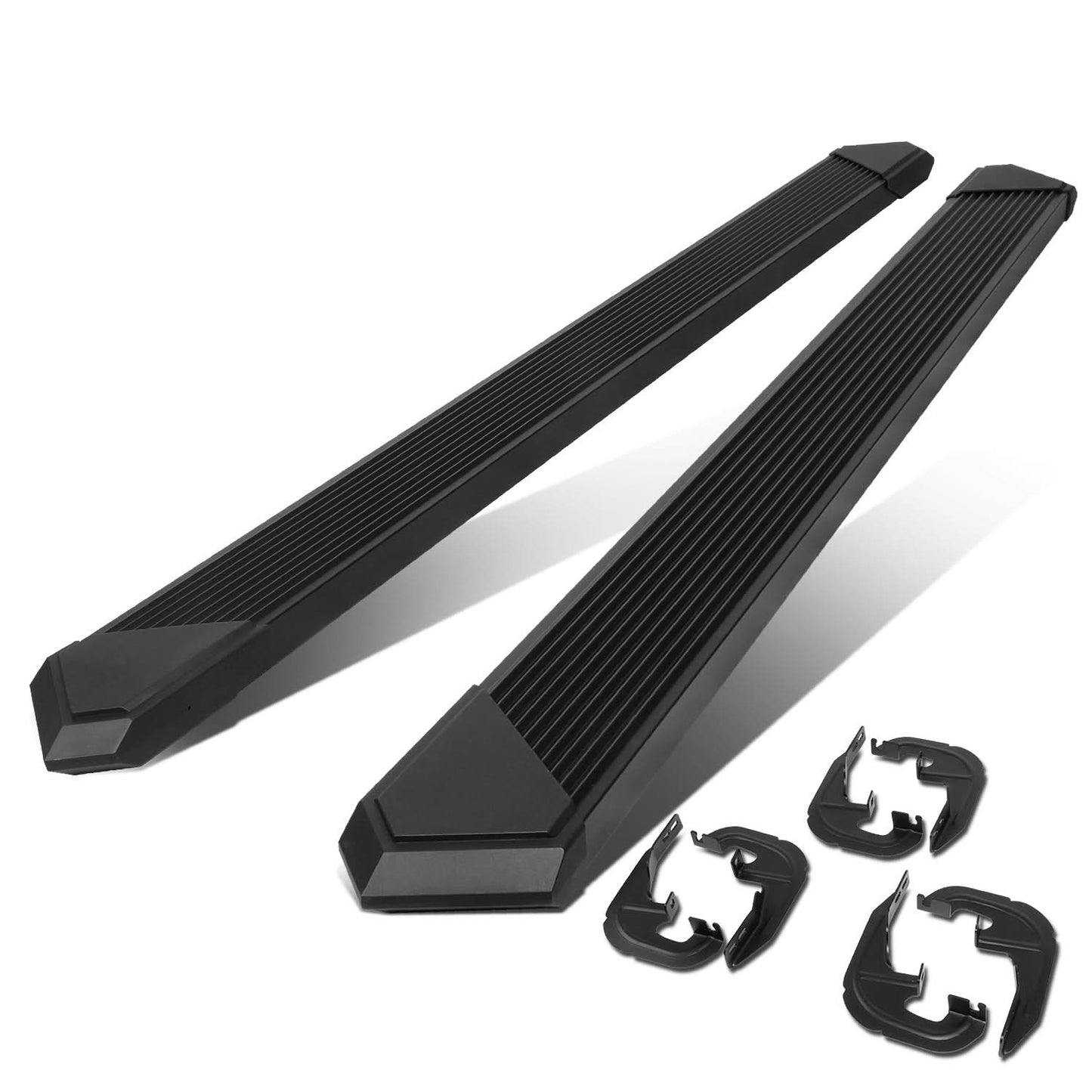 2019-2021 Chevrolet Silverado GMC Sierra Extended Cab 6" Nerf Bars Black