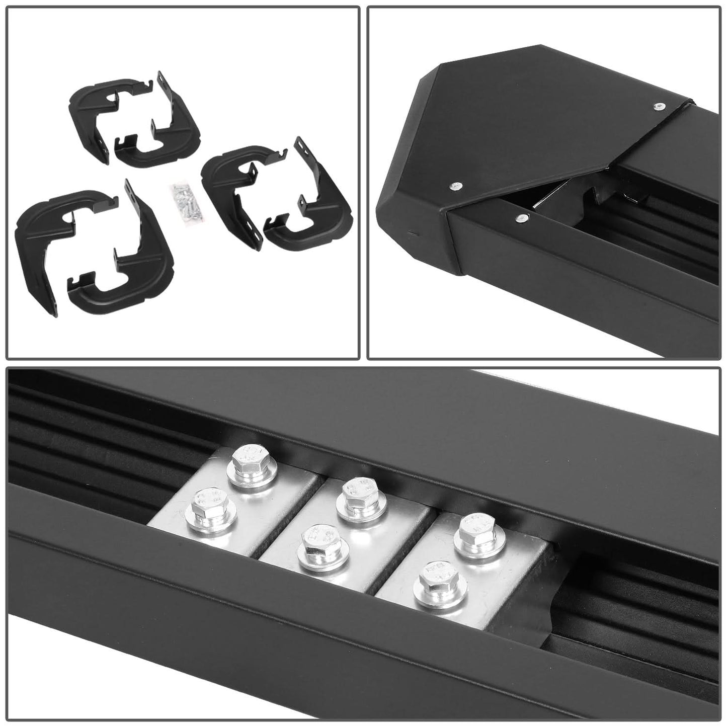 2019-2021 Chevrolet Silverado GMC Sierra Extended Cab 6" Nerf Bars Black
