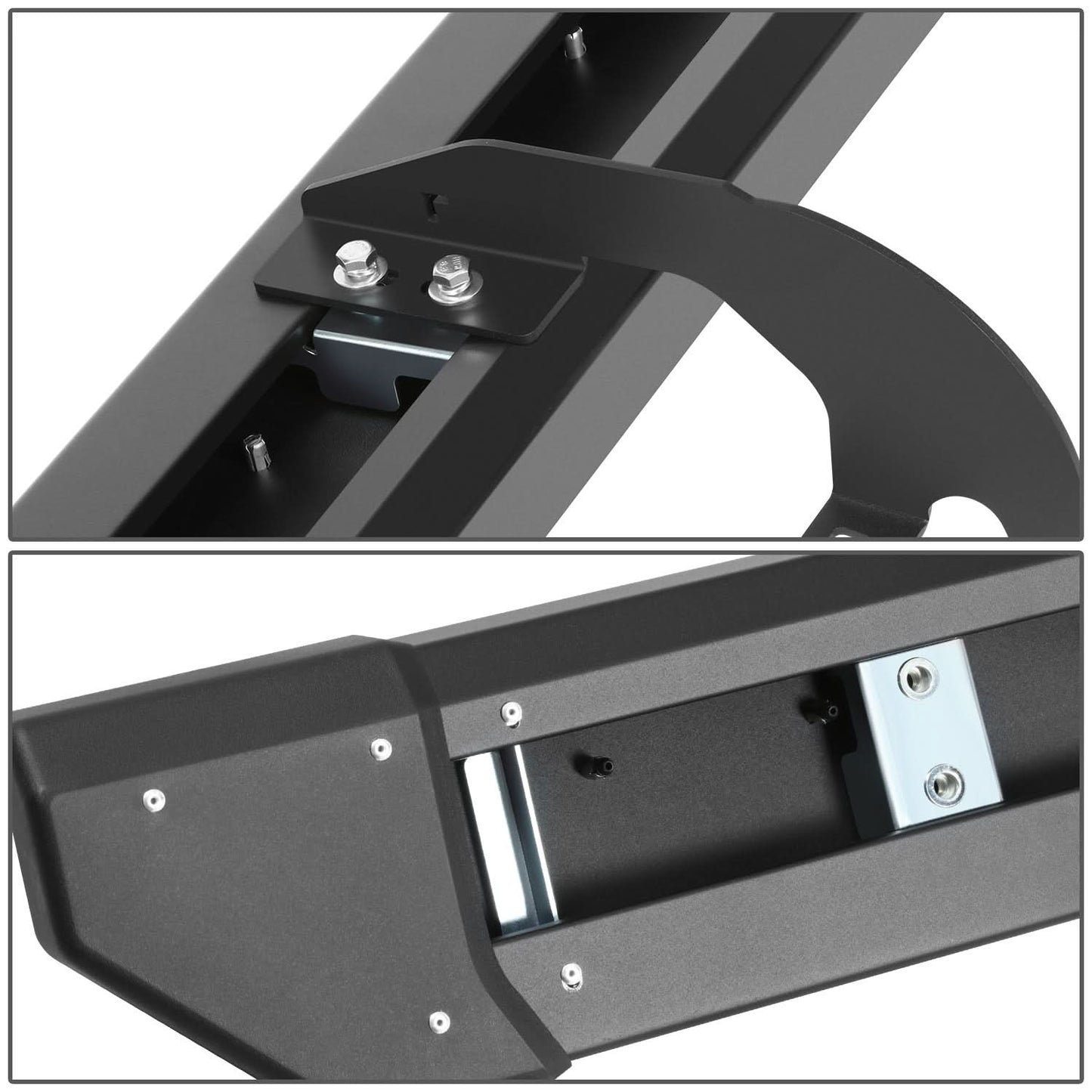 2019-2022 Silverado Crew Cab Black Nerf Step Bars