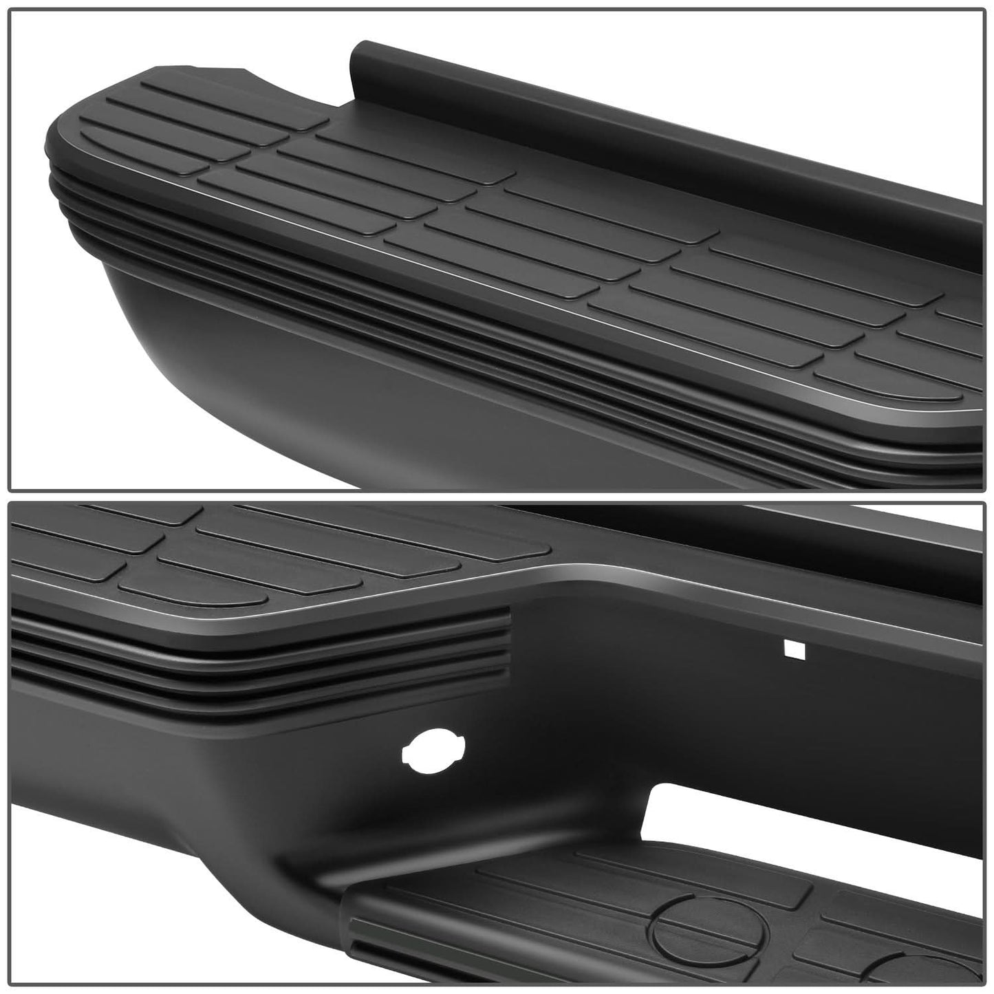 92-99 Chevrolet Suburban Rear Step Bumper - Black with Strip Hole