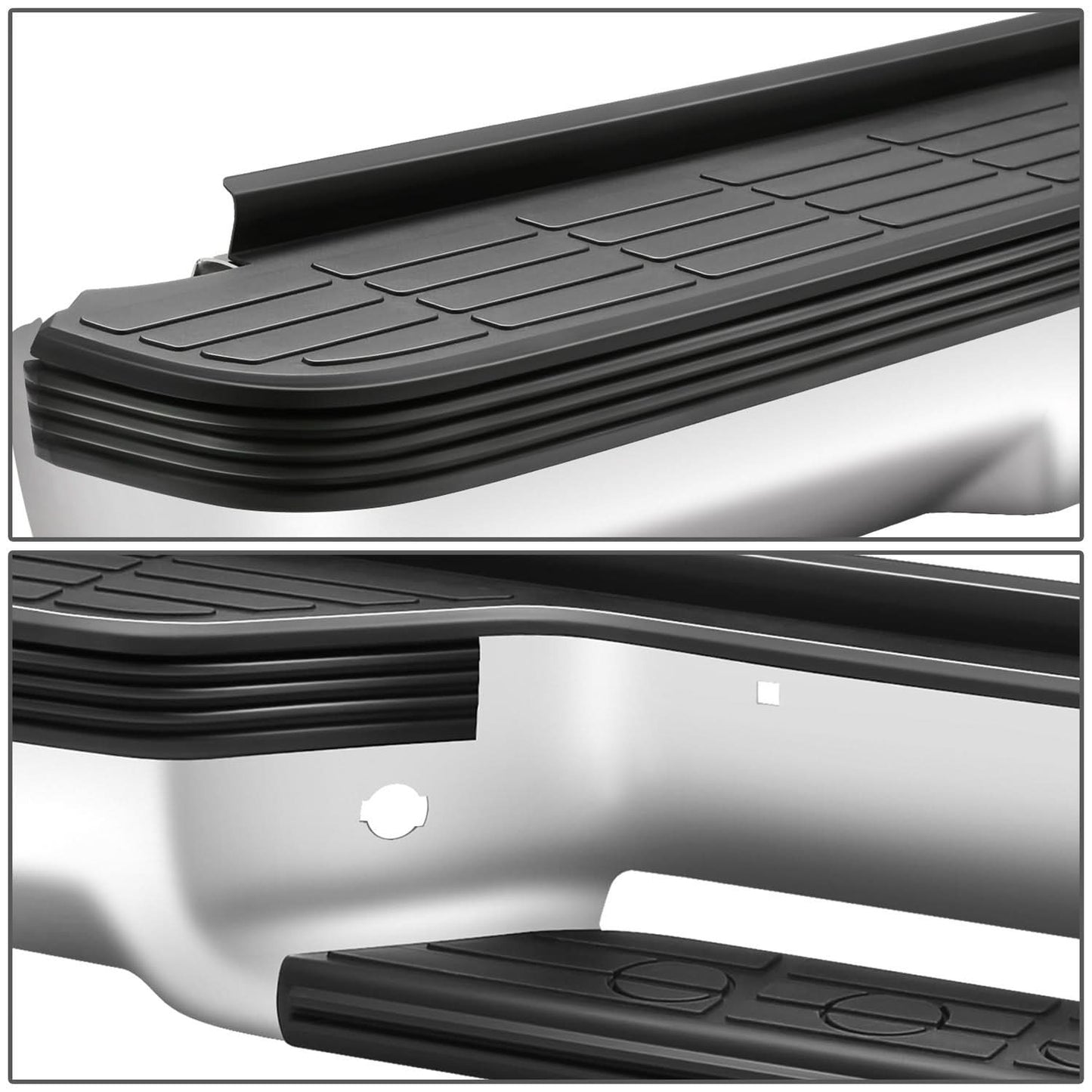 92-99 Chevrolet Suburban Chrome Rear Step Bumper with Strip Hole