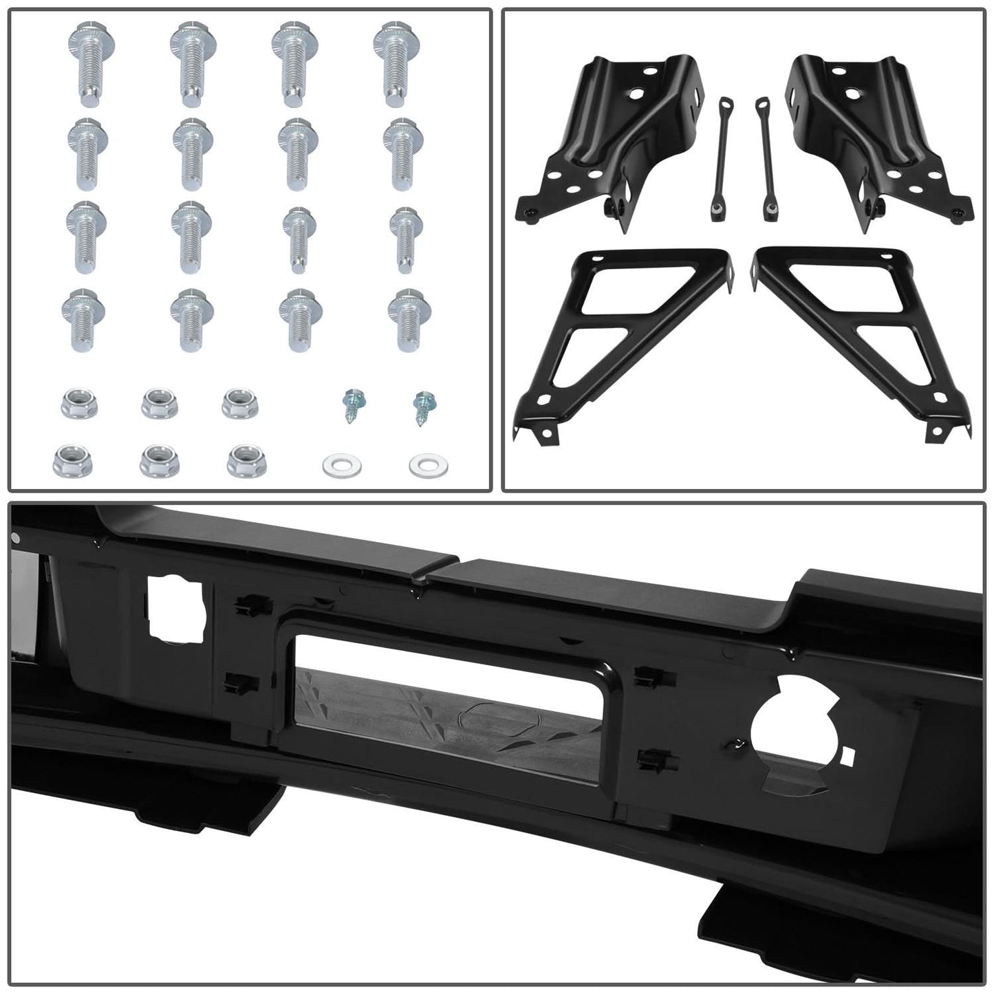 07-10 Chevrolet Silverado/GMC Sierra 2500HD 3500HD Rear Step Bumper Chrome