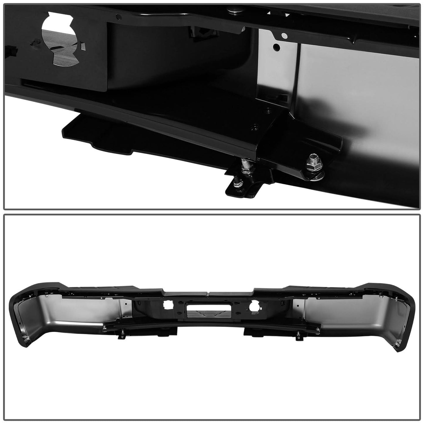07-10 Chevrolet Silverado/GMC Sierra 2500HD 3500HD Rear Step Bumper Chrome