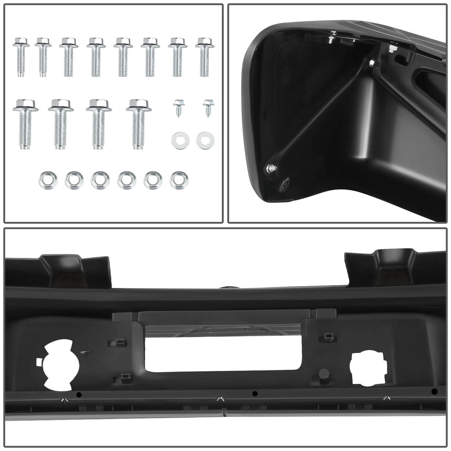 2007-2013 Chevrolet Silverado 1500 Rear Step Bumper w/ Sensor Holes Steel