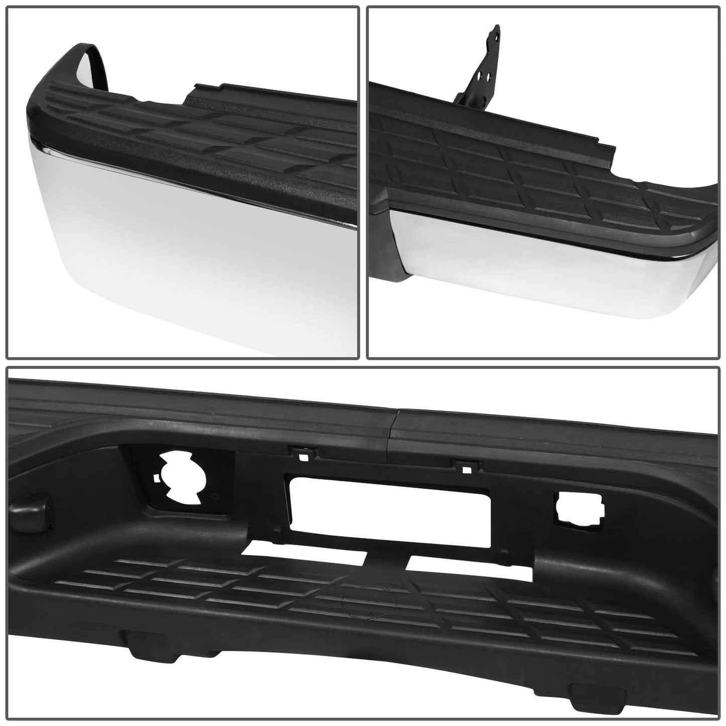07-13 Chevy Silverado GMC Sierra 1500 Rear Step Bumper Chrome Steel