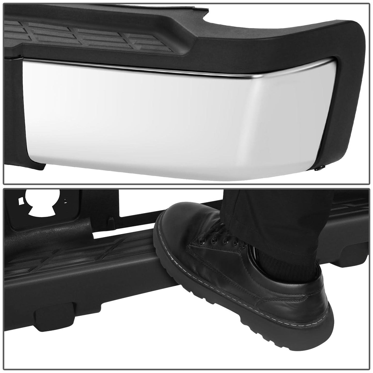 2011-2014 Chevrolet Silverado GMC Sierra 2500HD 3500HD Rear Step Bumper Chrome