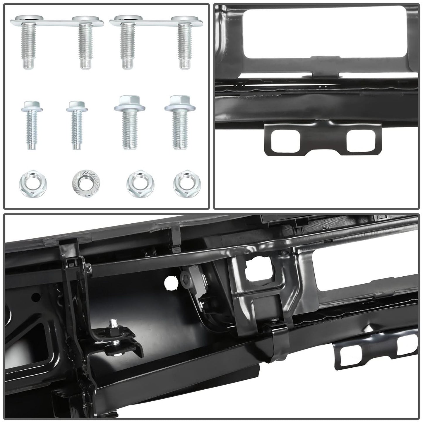 15-19 Silverado Sierra 2500 3500 Rear Step Bumper w/ Sensor Hole & Hitch