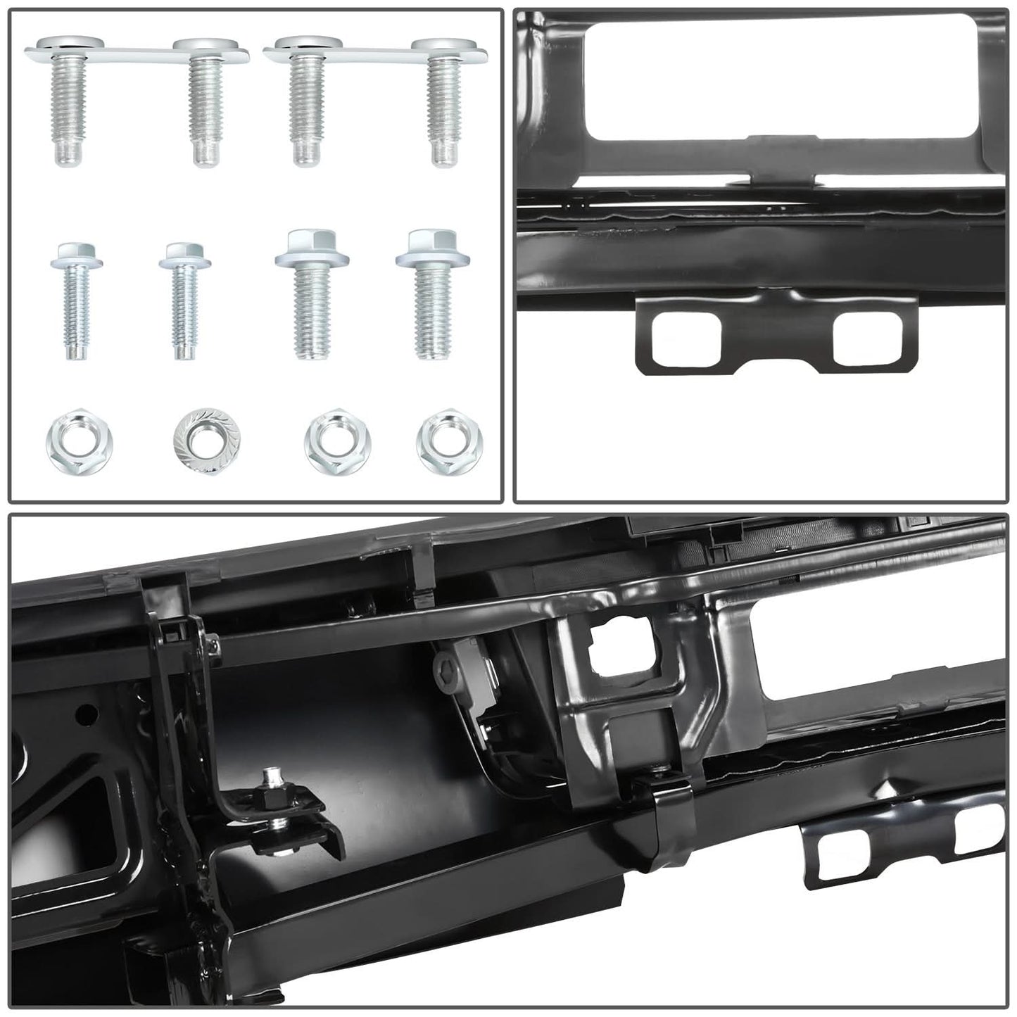 15-19 Silverado Sierra 2500 3500 Rear Step Bumper with Hitch