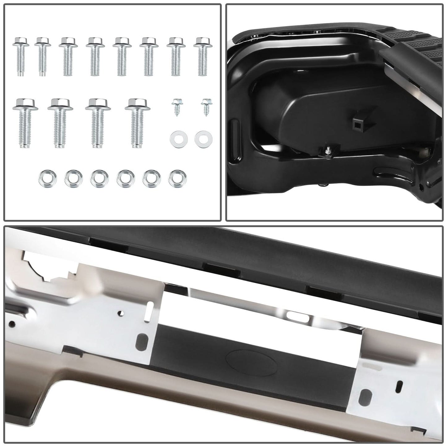 2019-2023 Chevrolet Silverado Sierra Corner Step Rear Bumper Chrome