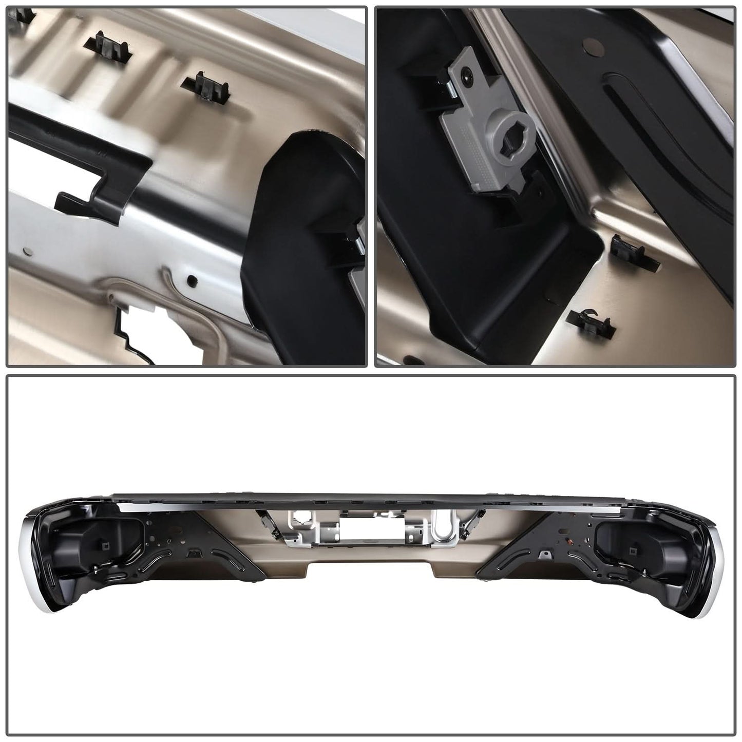 2019-2023 Chevrolet Silverado GMC Sierra Corner Step Rear Bumper Chrome