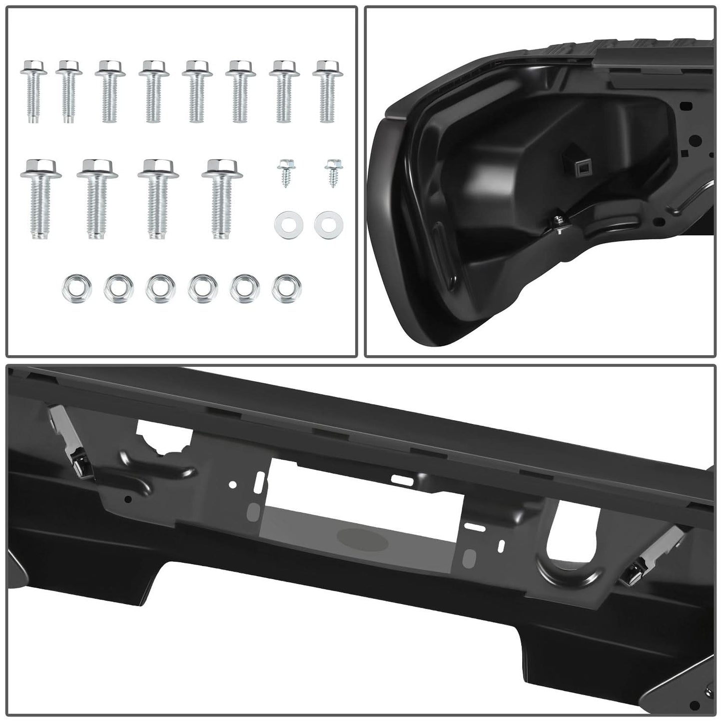 2019-2023 Chevrolet Silverado GMC Sierra 1500 Corner Step Rear Bumper
