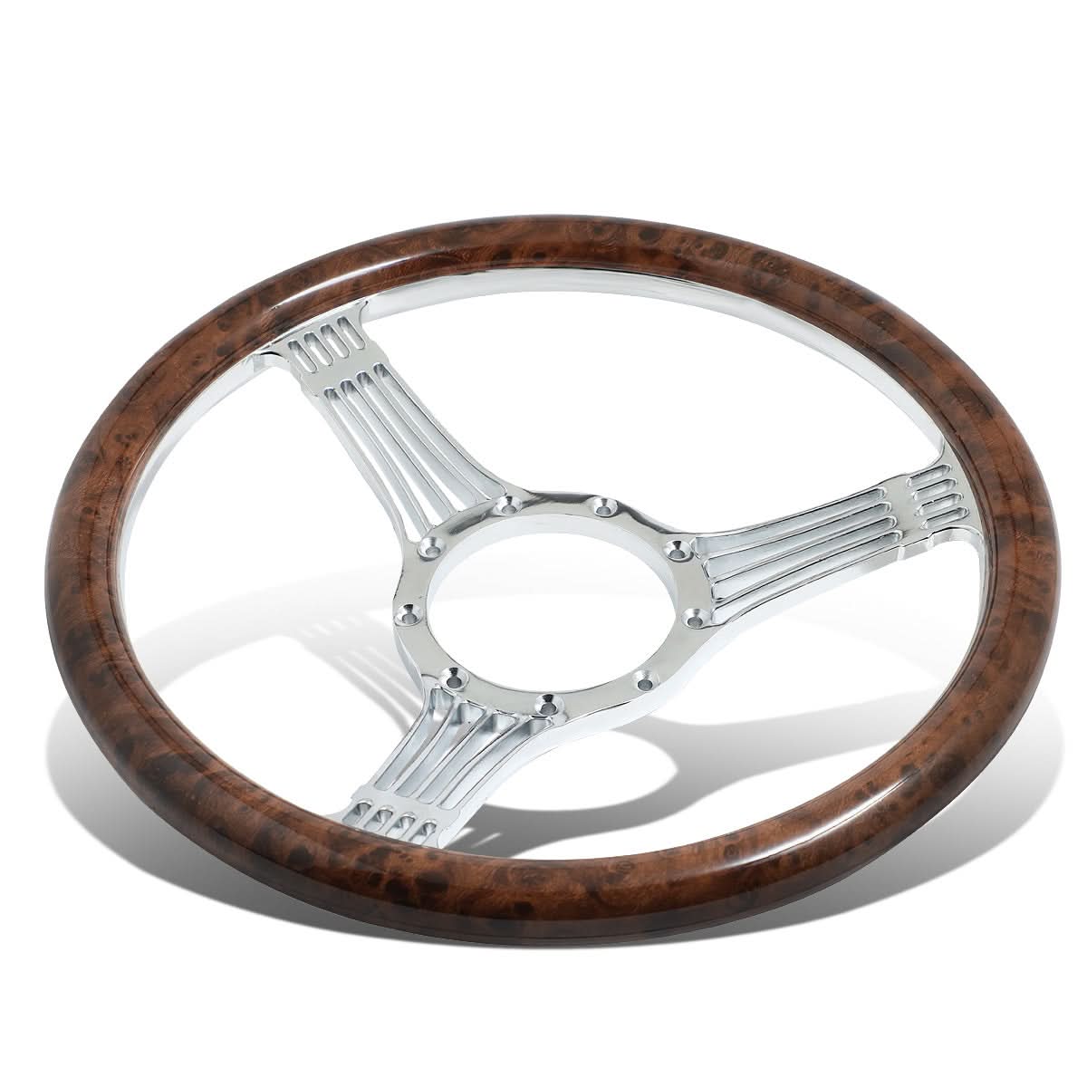 Banjo Style Wooden Steering Wheel