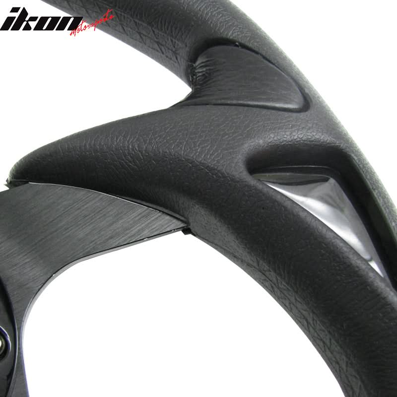 Universal Fitment Steering Wheel Battle Type 300Mm Whole Black & Spoon