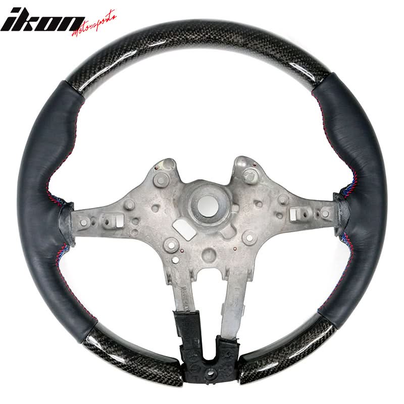 2015-2021Â BMW F80 F82 M Stitch Matte CF Steering Wheel Leather Cover