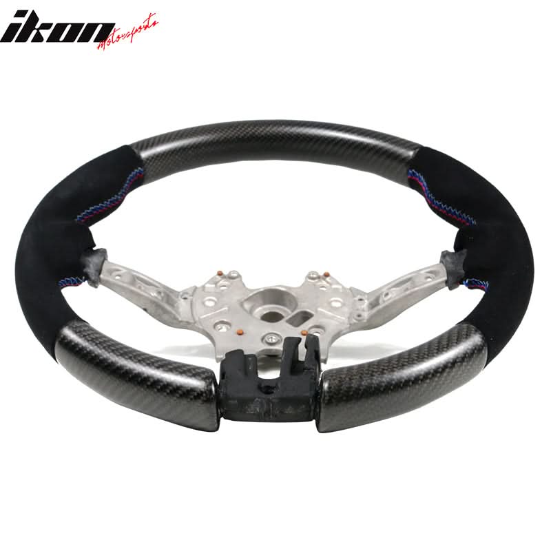 2015-2021Â BMW F80 F82 M Stitch Matte CF Steering Wheel Synthetic Suede
