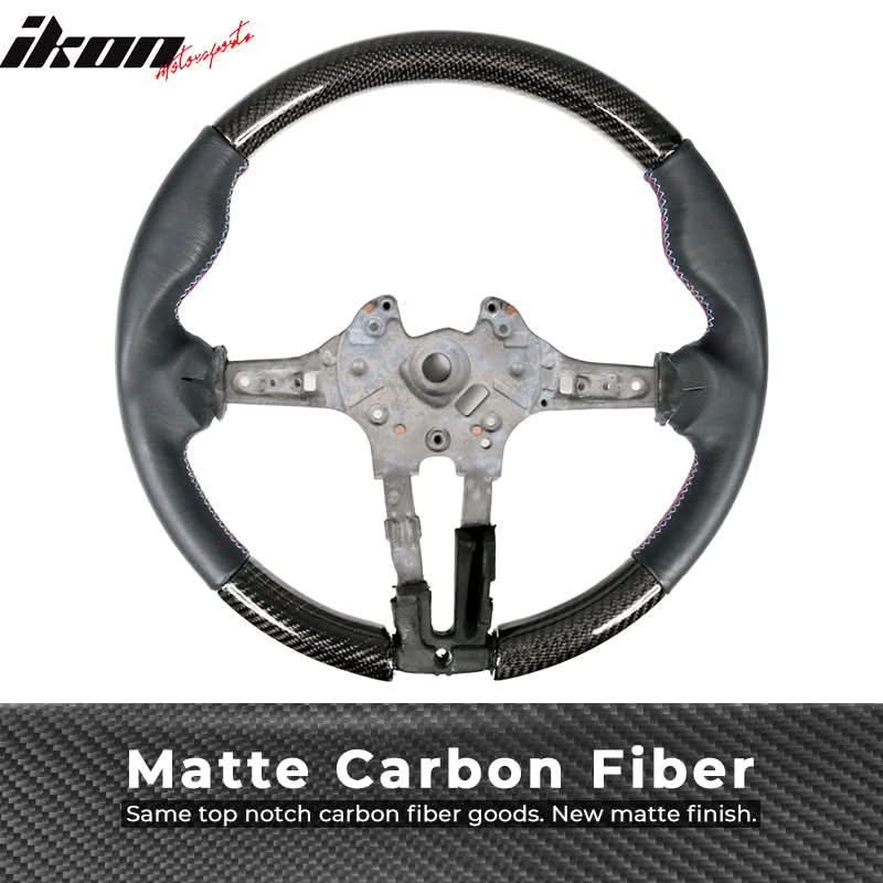 2015-2021Â BMW F80 F82 M Stitch Matte CF Steering Wheel Leather Cover