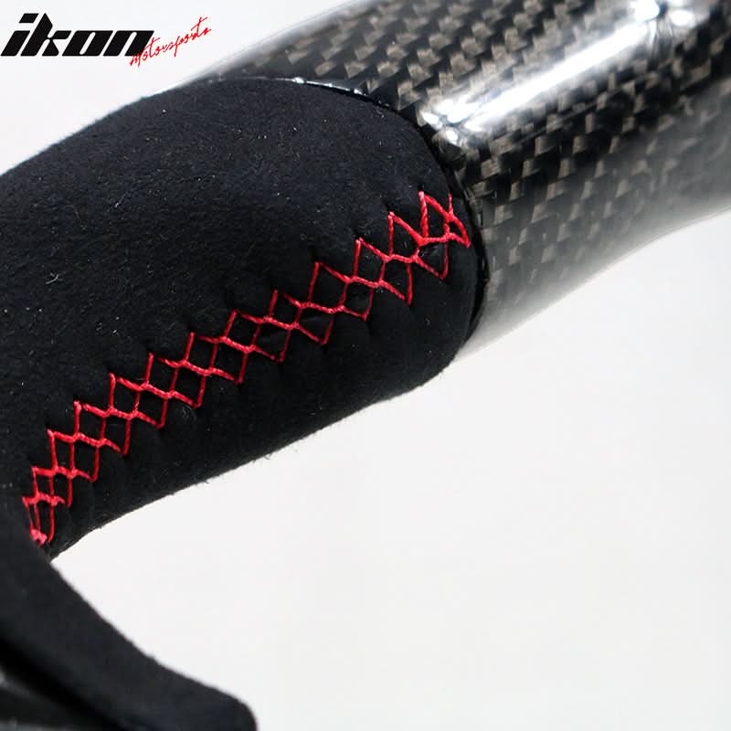 2015-2021 Subaru WRX STI Steering Wheel Red Stitch Matte CF Synthetic