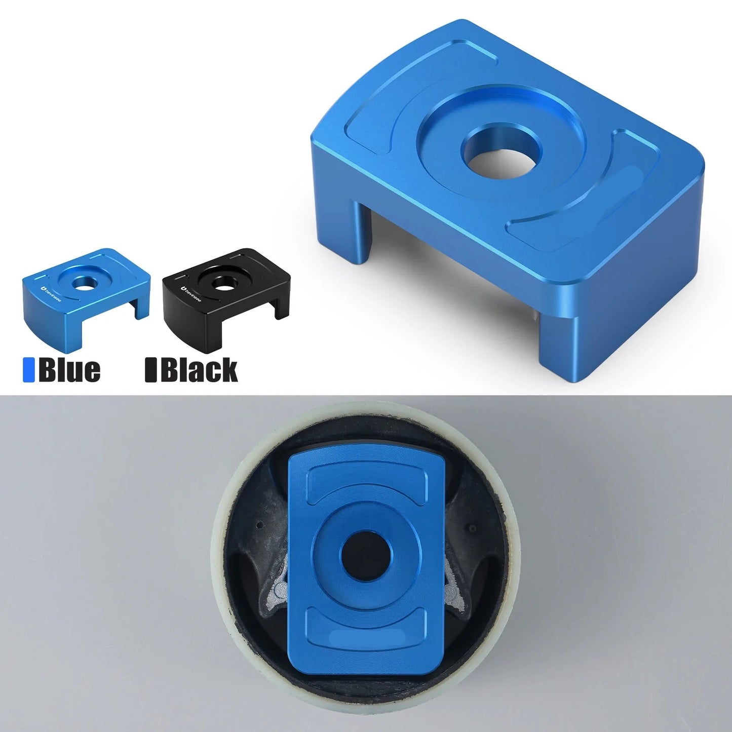 VW Golf MK5 / MK6 / Tiguan / Touran / Caddy & Audi A3 8P, SEAT Altea / Leon & Skoda Octavia Billet Aluminum Lower Engine Mount (Dogbone) Insert 2007 - 2018 (Replaces 1K0199867Q)