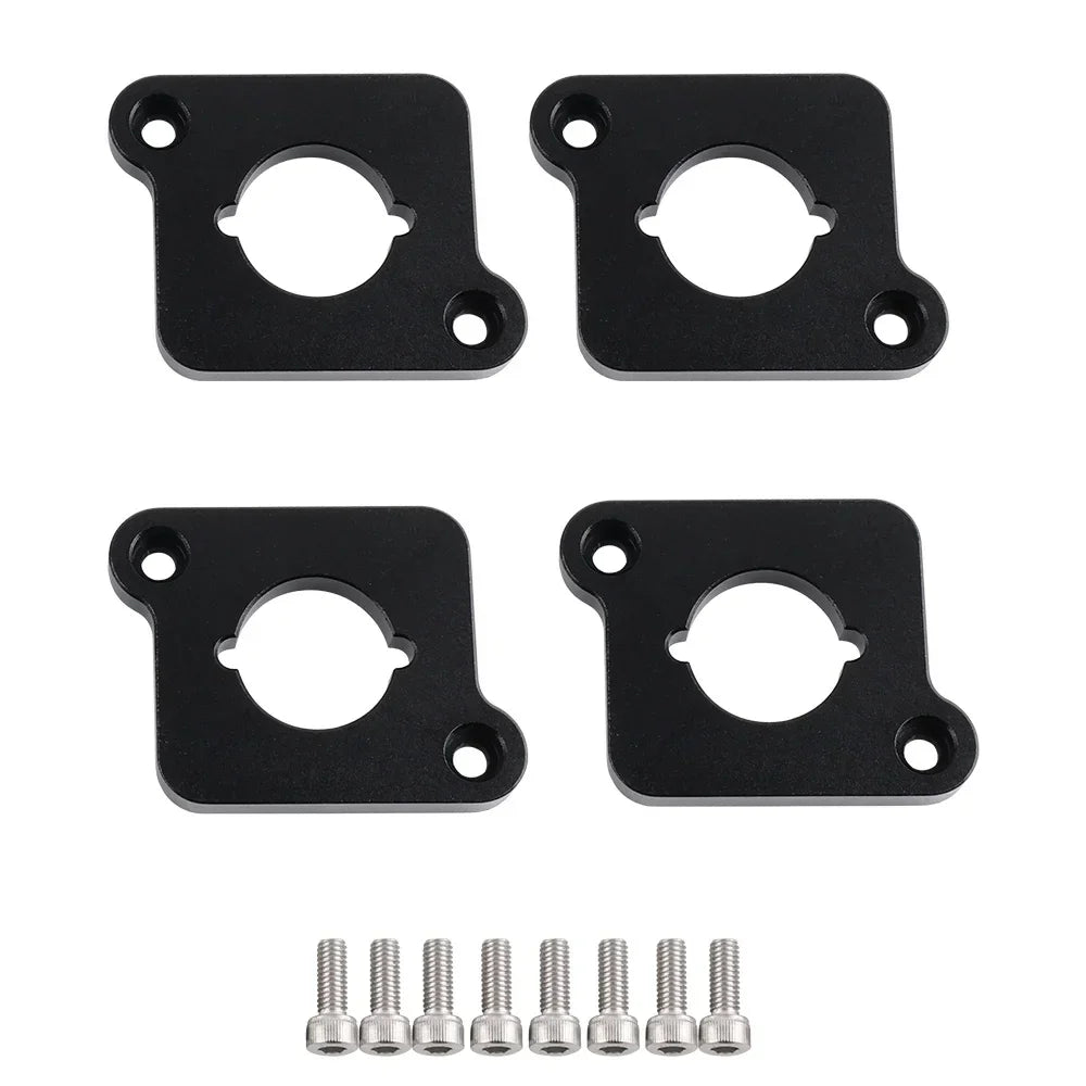 VW / Audi 1.8T 20V to 2.0 TFSI / R8 Coilpack Adapter Plate Set Billet Aluminum (Silver) for A3 / S3 / A4 / A6 / TT MK1 / Golf MK4 / GTI / Jetta / Beetle / Passat 1996 - 2011