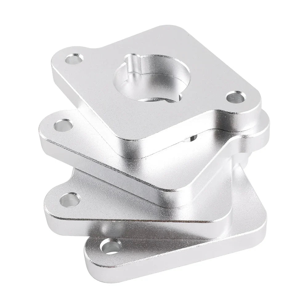 VW / Audi 1.8T 20V to 2.0 TFSI / R8 Coilpack Adapter Plate Set Billet Aluminum (Silver) for A3 / S3 / A4 / A6 / TT MK1 / Golf MK4 / GTI / Jetta / Beetle / Passat 1996 - 2011