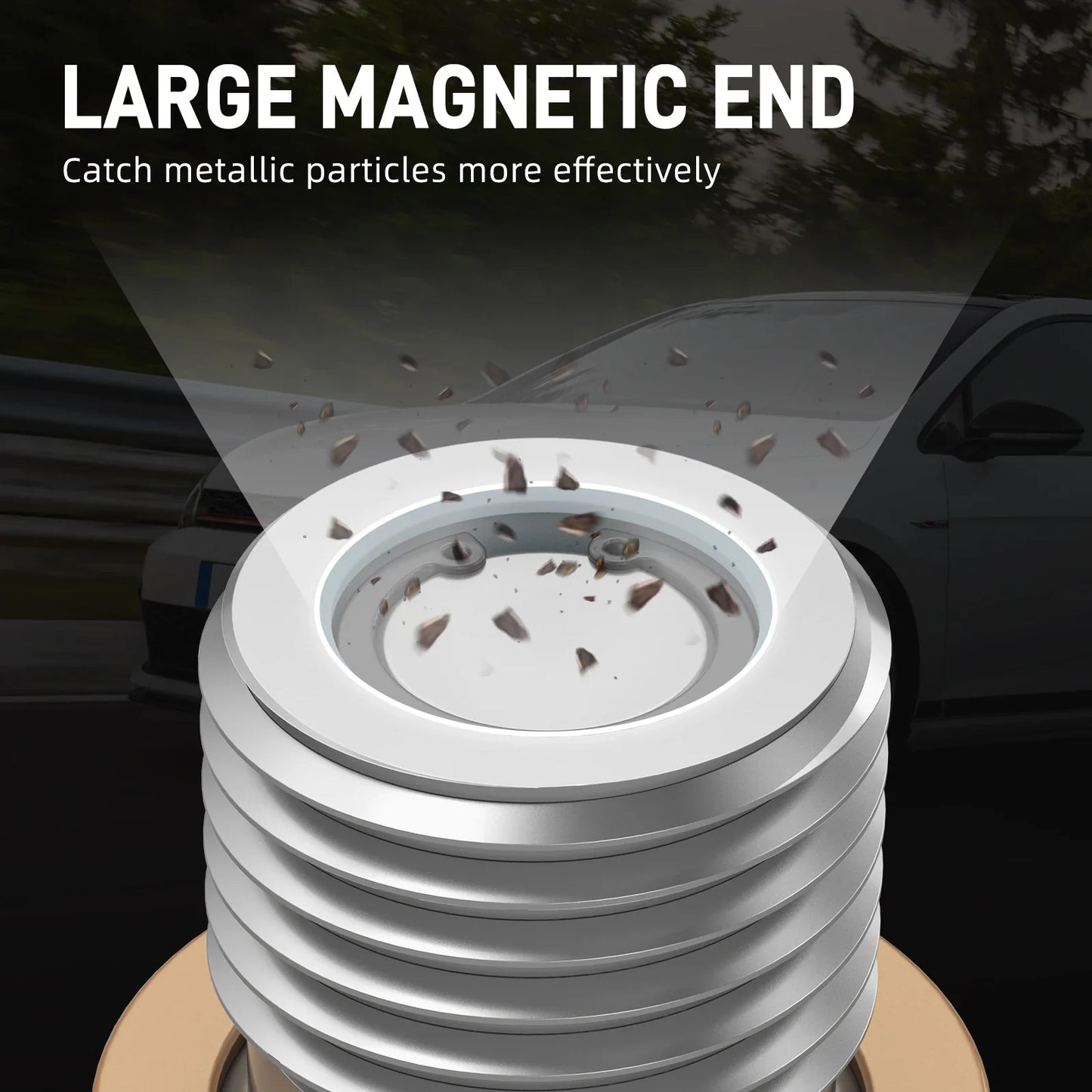 VW Golf / Passat / Tiguan / Audi A3 A4 A5 A6 TT Stainless Steel Magnetic Differential Drain Plug M10x1.0 N90281802 2000 - 2017